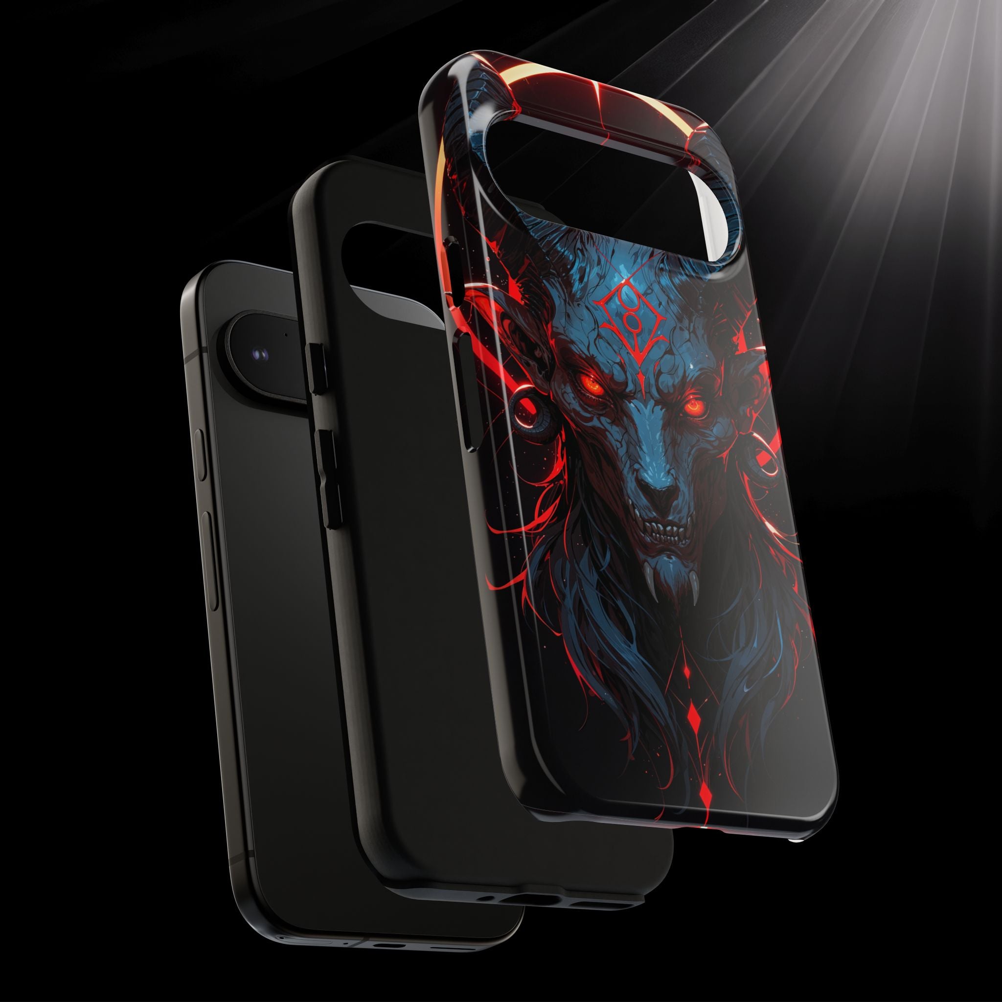 Blasphemous Goat Phone Case – Dark Ritual Sigil Design | Grim Sanctum