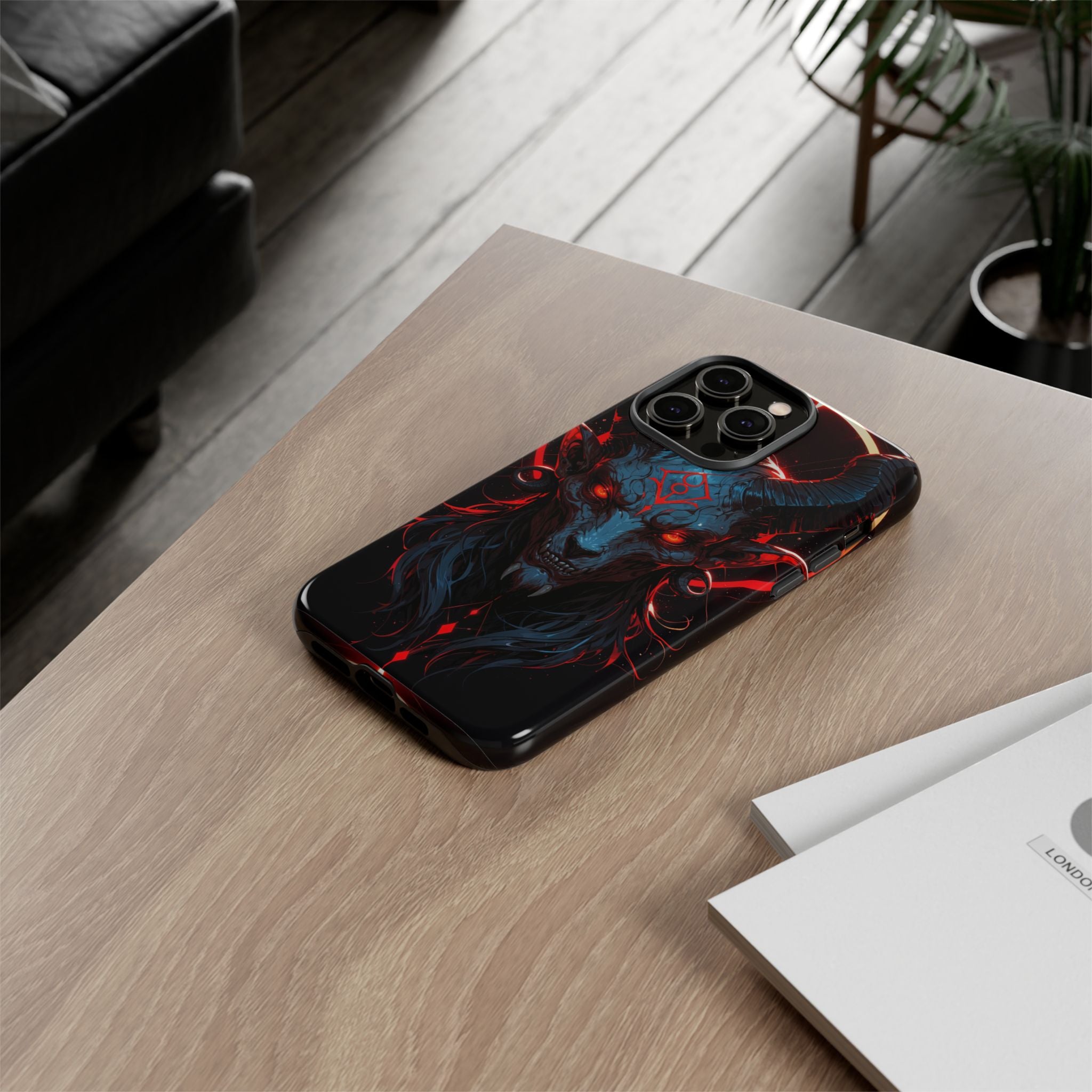 Blasphemous Goat Phone Case – Dark Ritual Sigil Design | Grim Sanctum