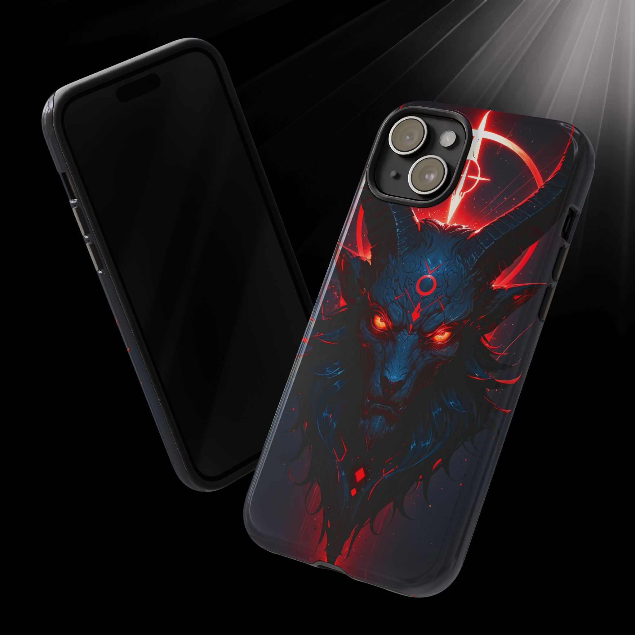 Demonic Goat Phone Case – Occult Baphomet Design | Grim Sanctum