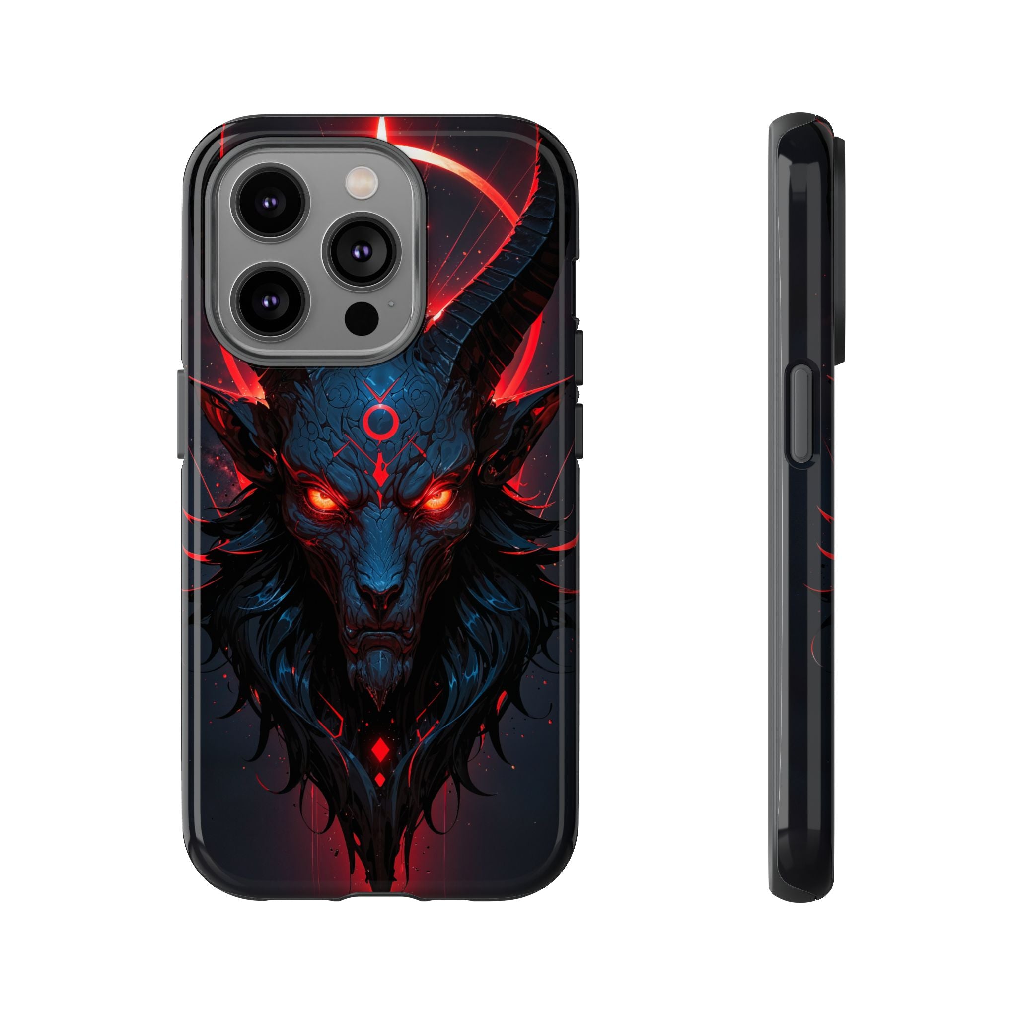 Demonic Goat Phone Case – Occult Baphomet Design | Grim Sanctum