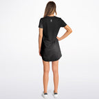Gothic Skull T-Shirt Dress – Soft Stretch Comfort with Bold Style