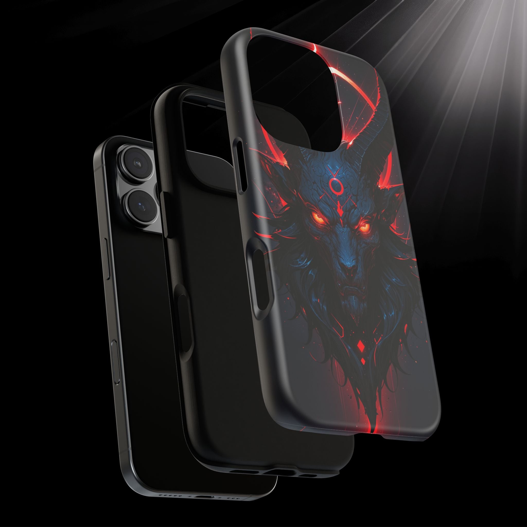 Demonic Goat Phone Case – Occult Baphomet Design | Grim Sanctum