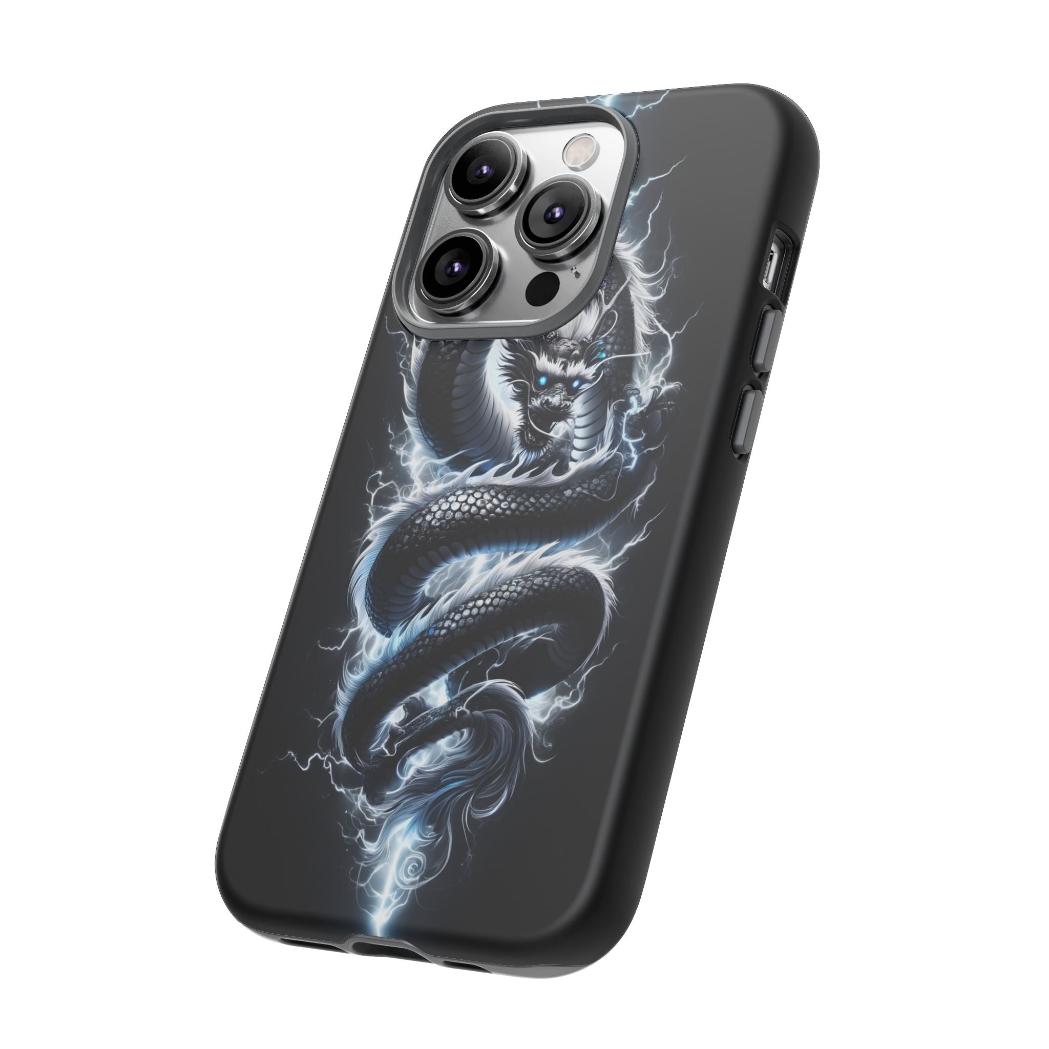 Storm Dragon Phone Case –Dark Thunder Serpent Design | Grim Sanctum