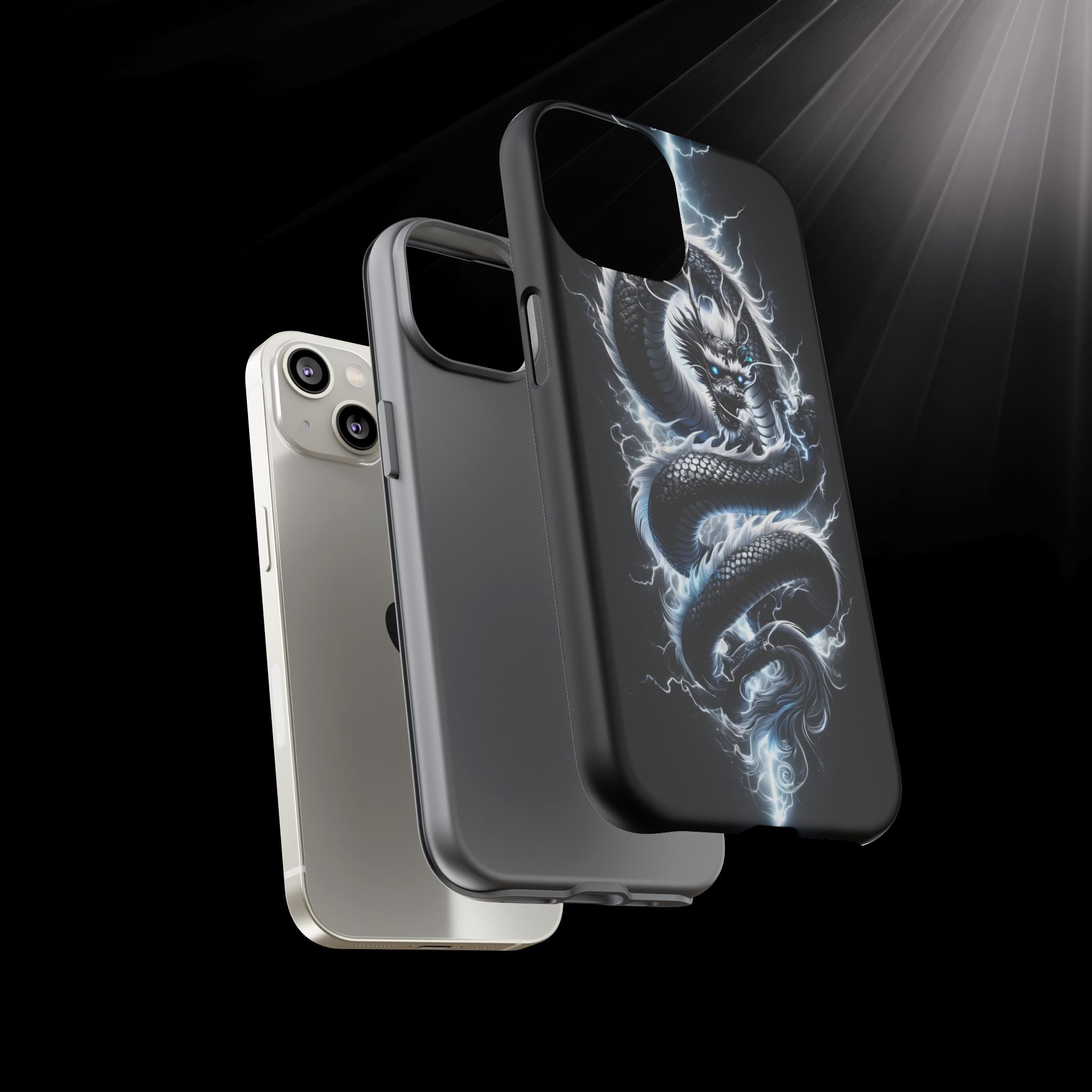 Storm Dragon Phone Case –Dark Thunder Serpent Design | Grim Sanctum
