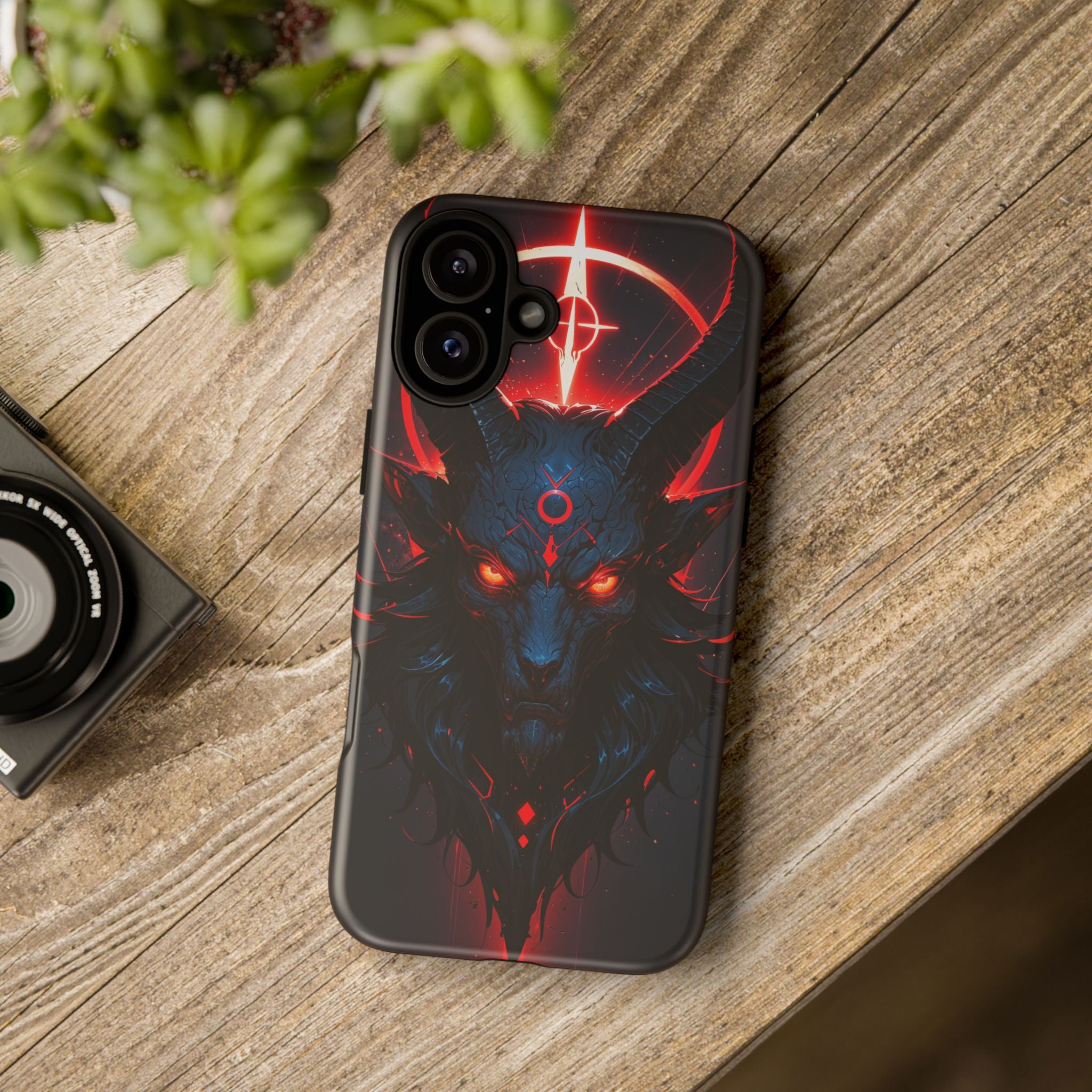 Demonic Goat Phone Case – Occult Baphomet Design | Grim Sanctum