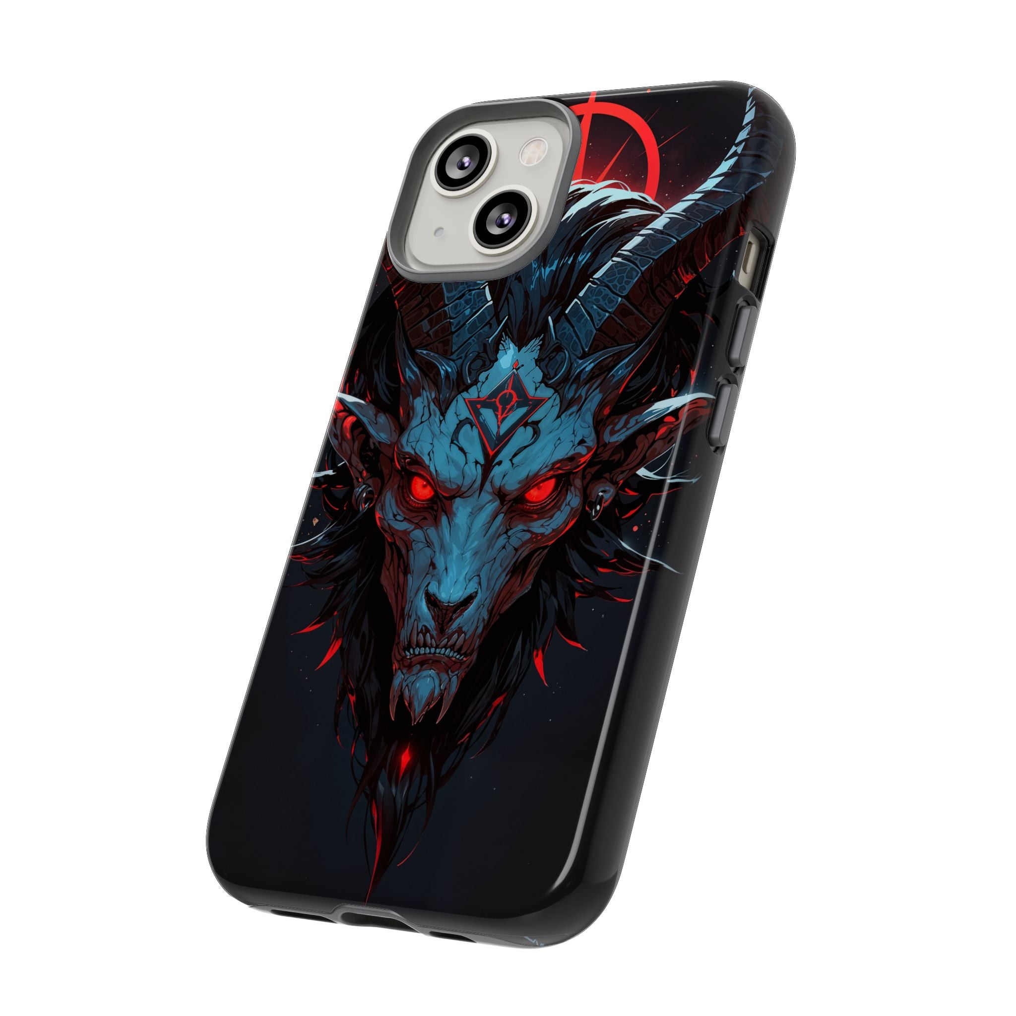 Cursed Goat Phone Case – Cursed Baphomet Design | Grim Sanctum