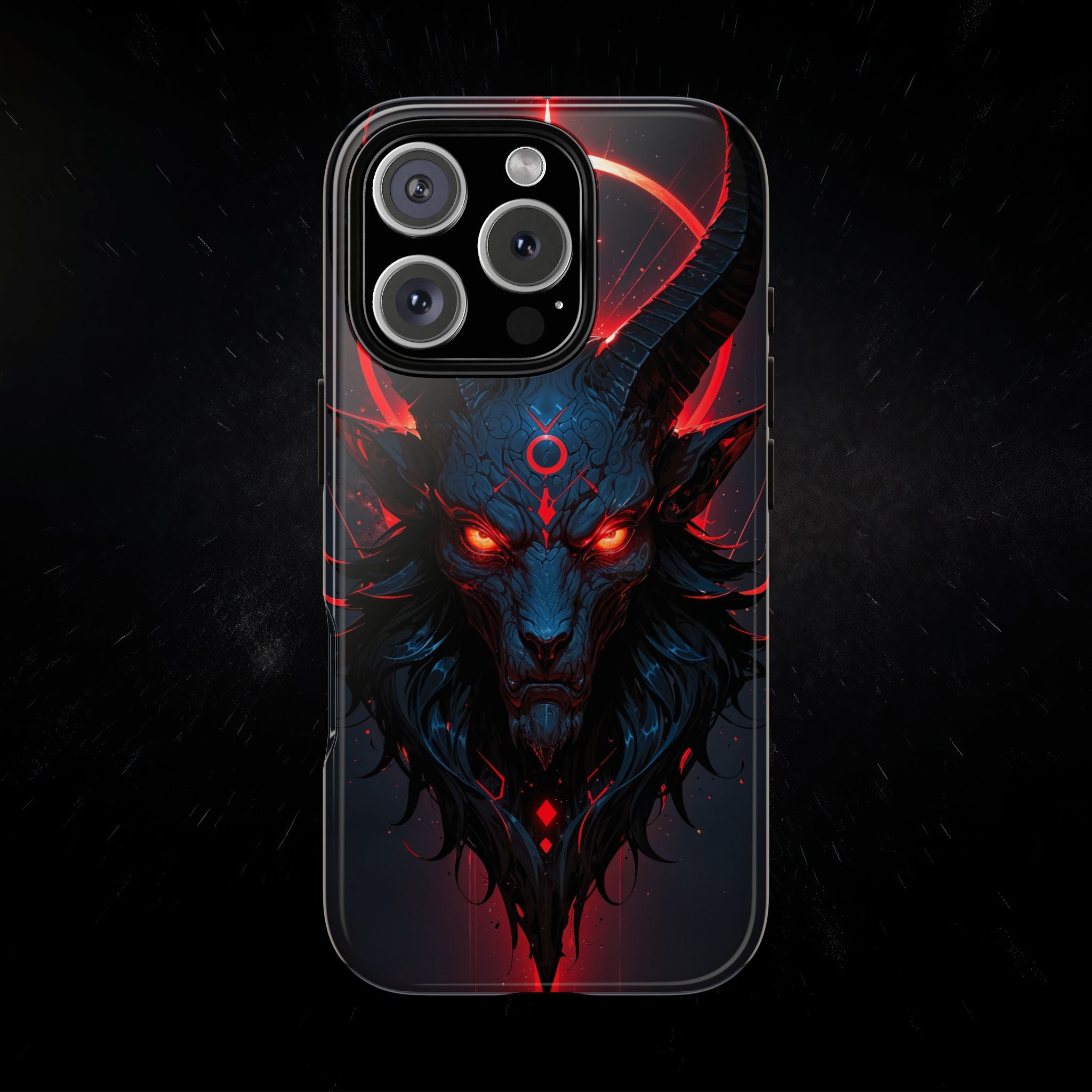 Demonic Goat Phone Case – Occult Baphomet Design | Grim Sanctum