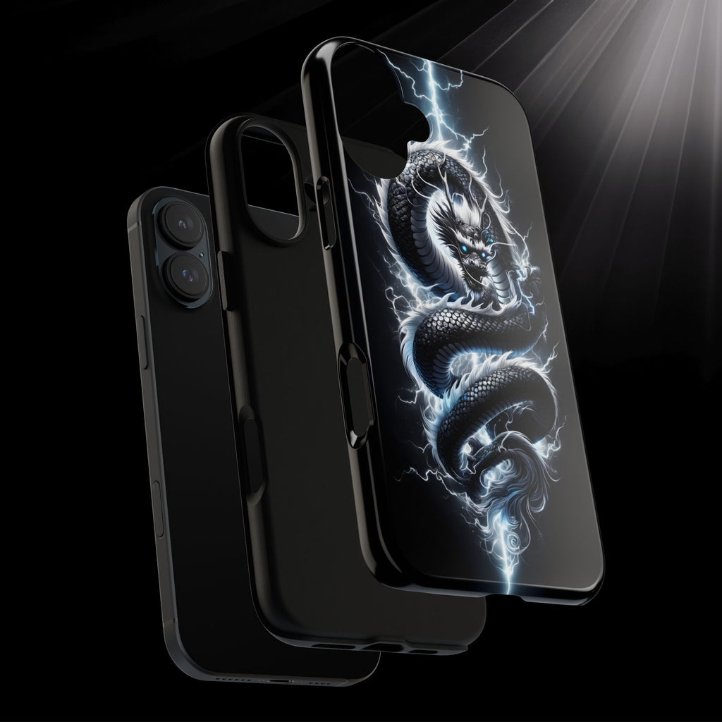 Storm Dragon Phone Case –Dark Thunder Serpent Design | Grim Sanctum