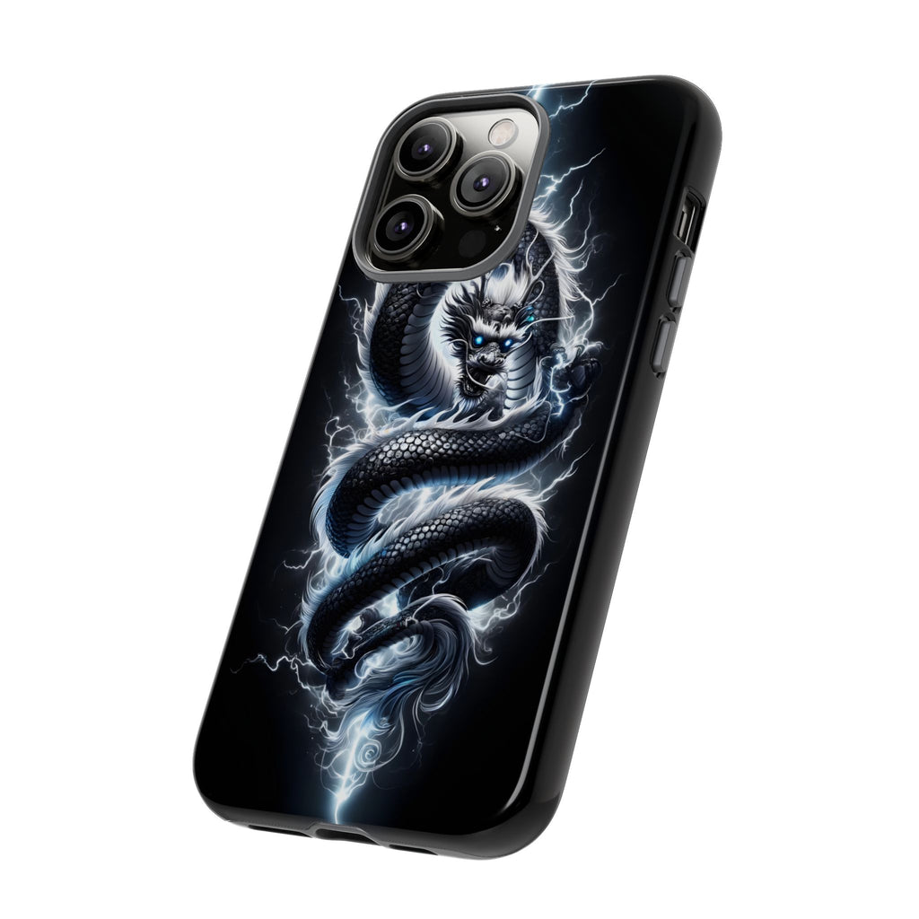Storm Dragon Phone Case –Dark Thunder Serpent Design | Grim Sanctum