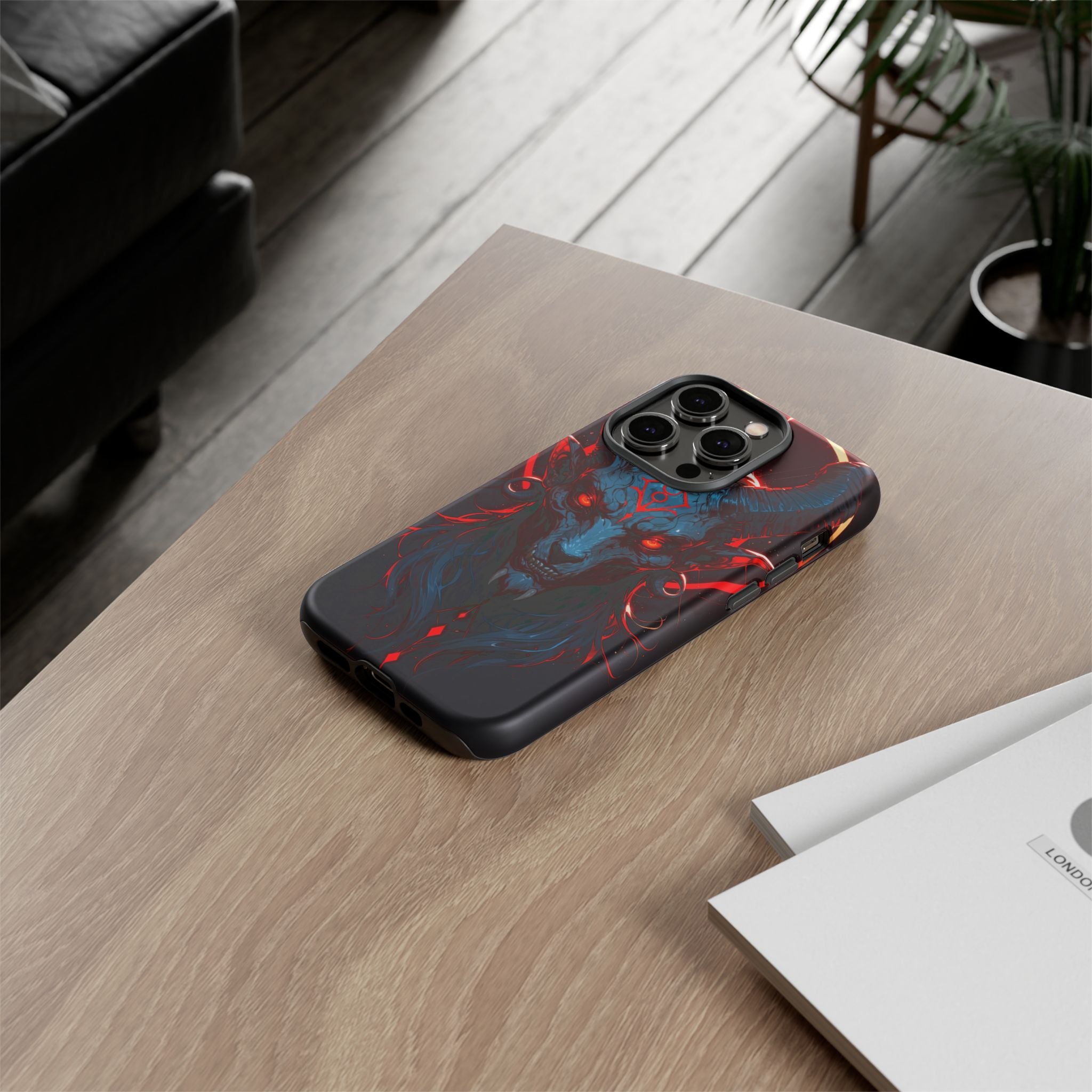 Blasphemous Goat Phone Case – Dark Ritual Sigil Design | Grim Sanctum