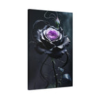 Shadow Bloom Canvas Print - Gothic Rose Art