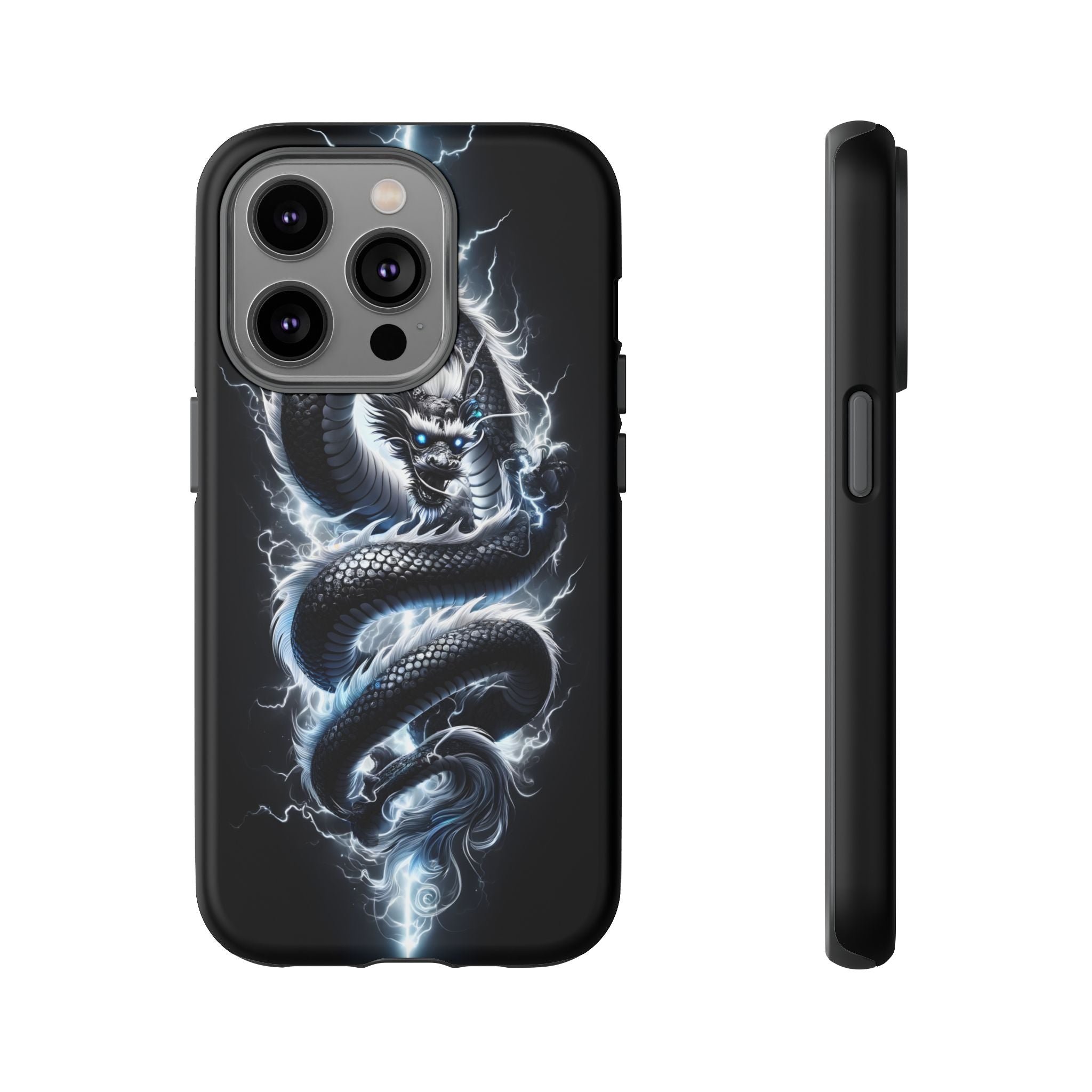 Storm Dragon Phone Case –Dark Thunder Serpent Design | Grim Sanctum