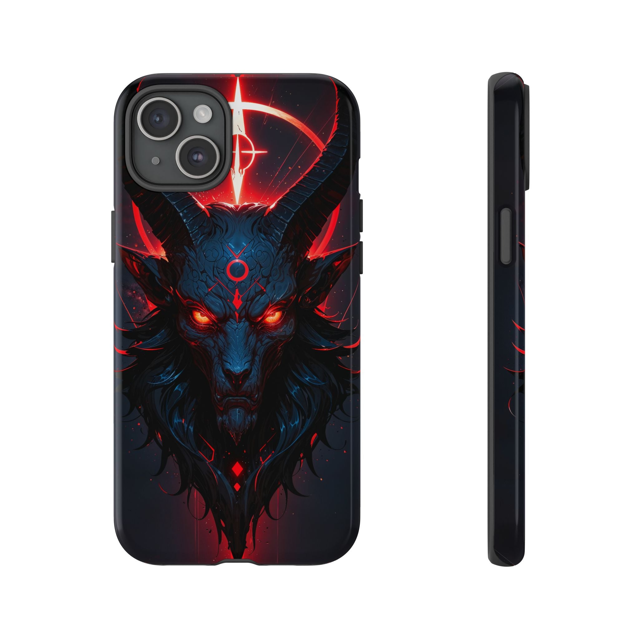 Demonic Goat Phone Case – Occult Baphomet Design | Grim Sanctum