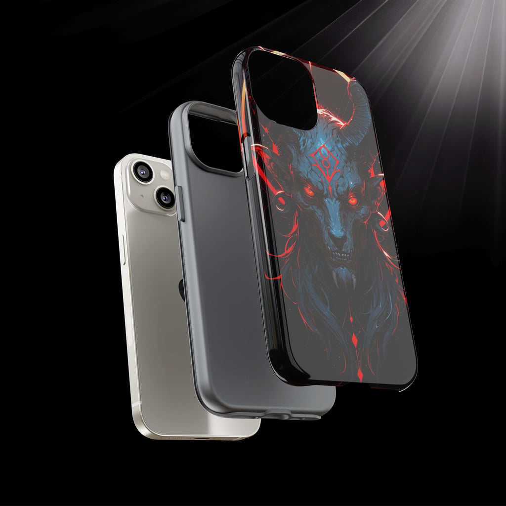 Blasphemous Goat Phone Case – Dark Ritual Sigil Design | Grim Sanctum