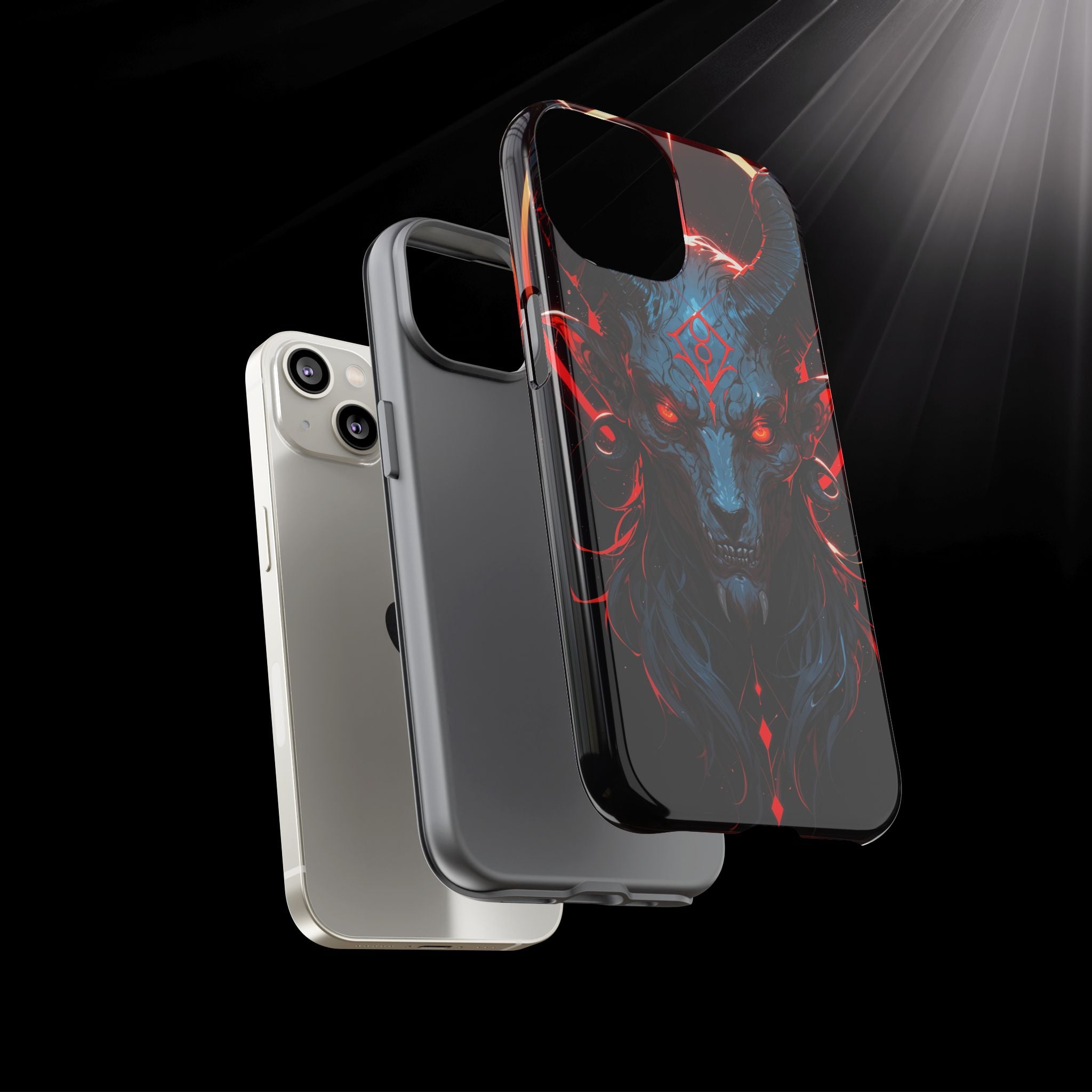 Blasphemous Goat Phone Case – Dark Ritual Sigil Design | Grim Sanctum