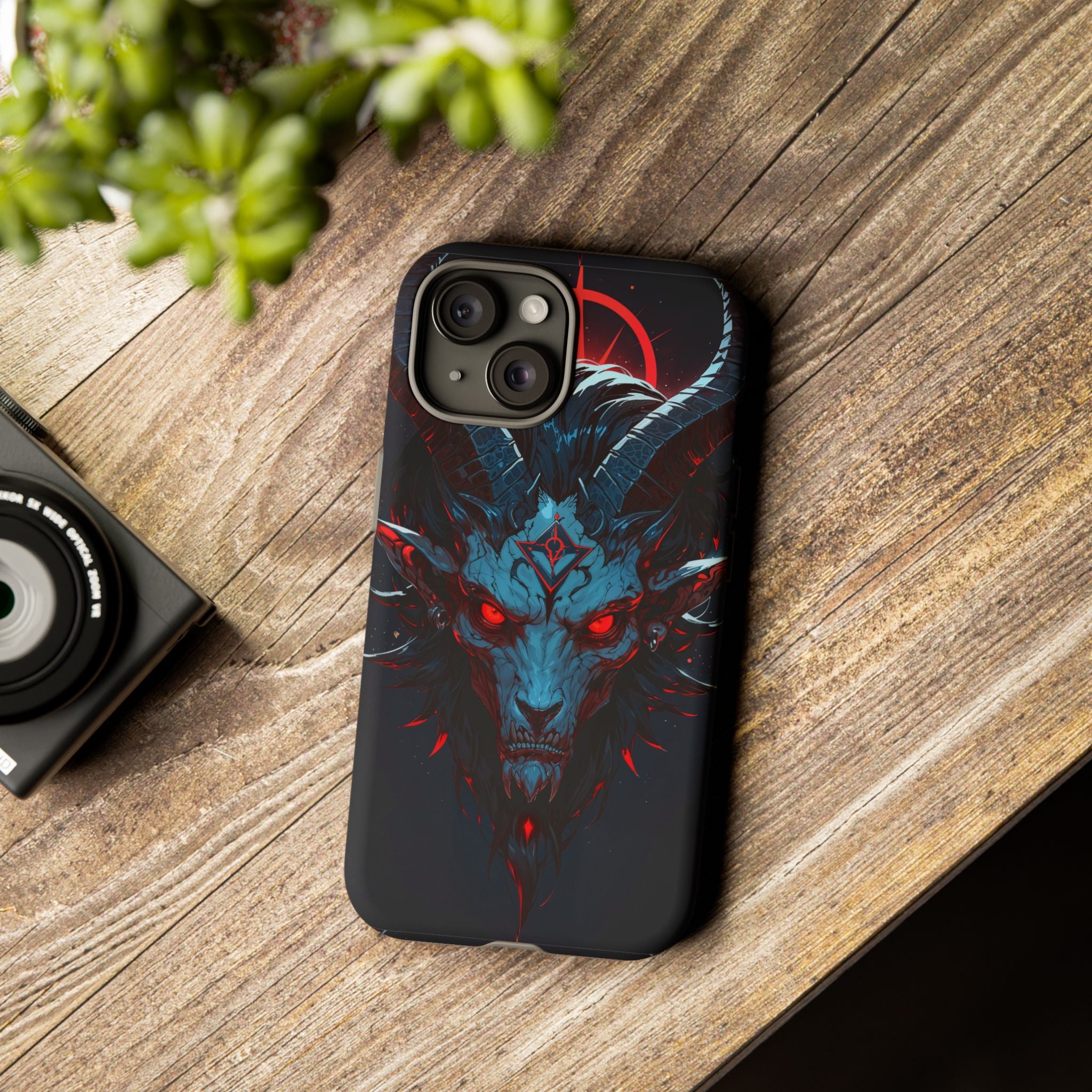 Cursed Goat Phone Case – Cursed Baphomet Design | Grim Sanctum