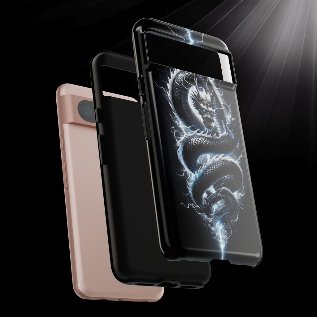 Storm Dragon Phone Case –Dark Thunder Serpent Design | Grim Sanctum