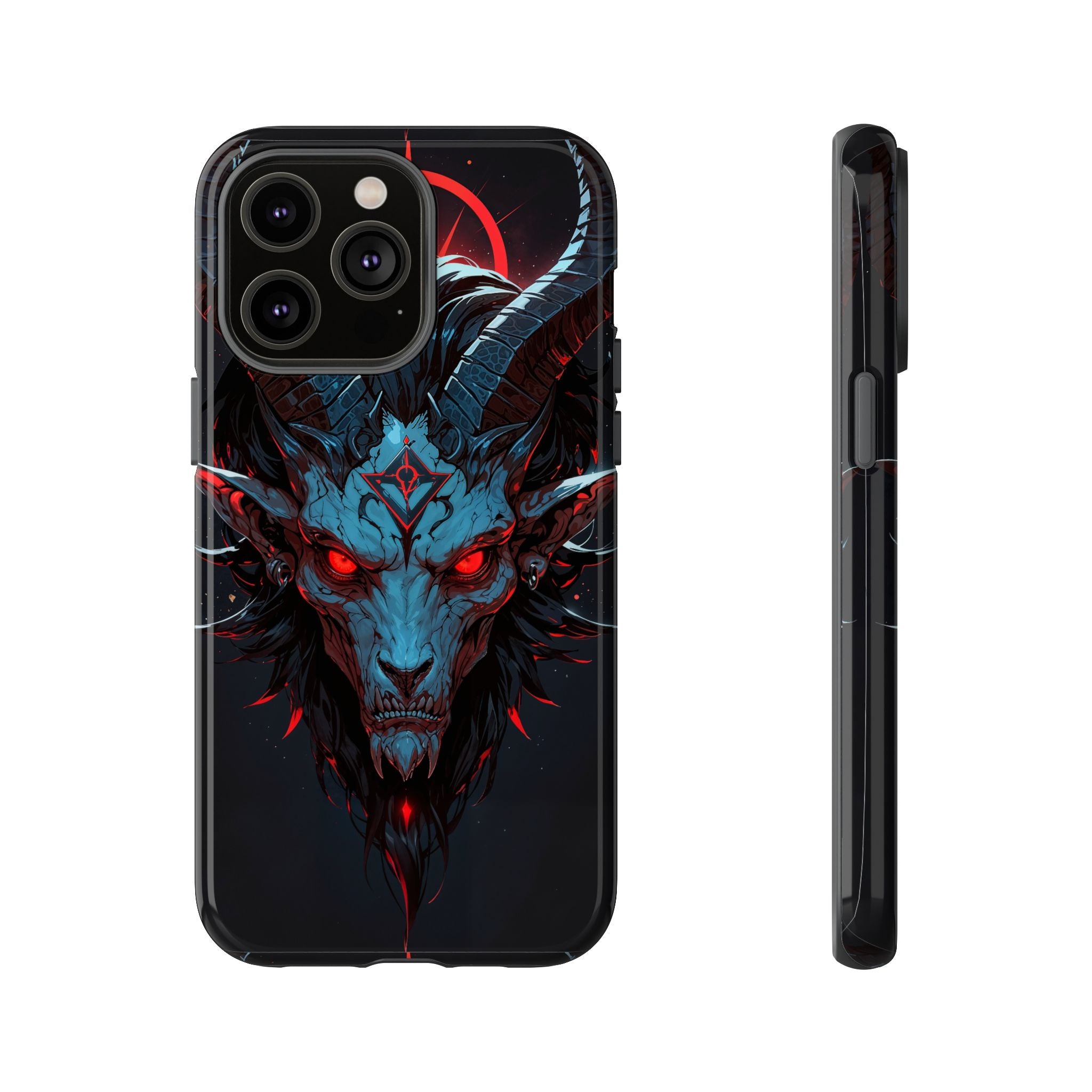 Cursed Goat Phone Case – Cursed Baphomet Design | Grim Sanctum
