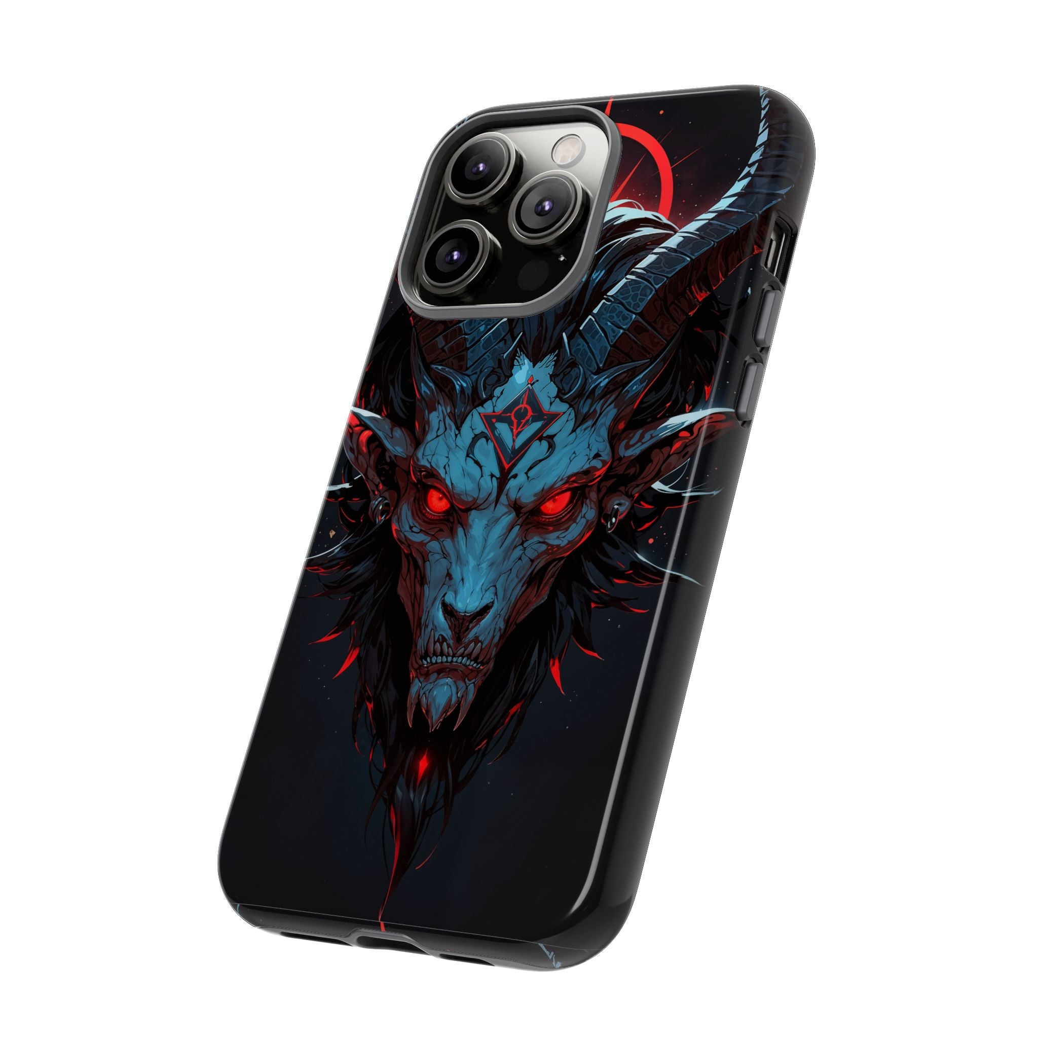 Cursed Goat Phone Case – Cursed Baphomet Design | Grim Sanctum