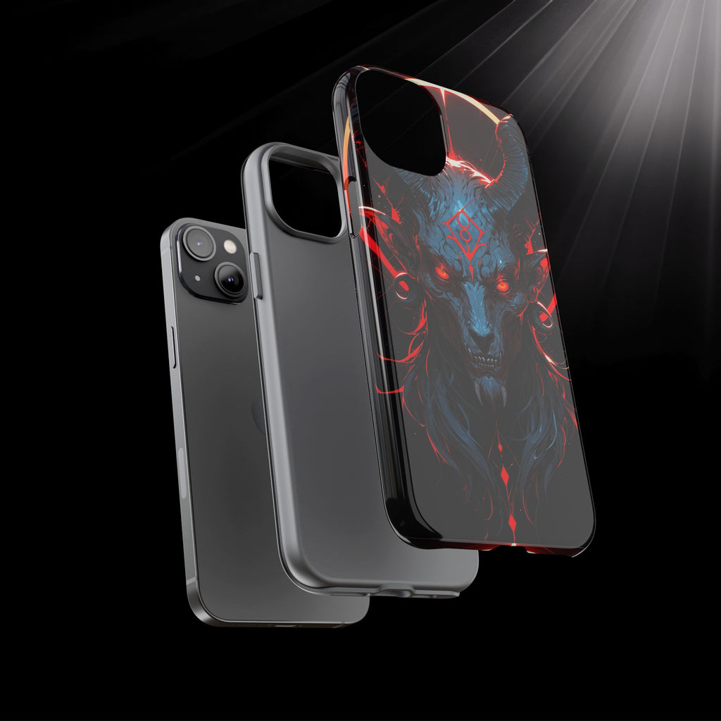 Blasphemous Goat Phone Case – Dark Ritual Sigil Design | Grim Sanctum