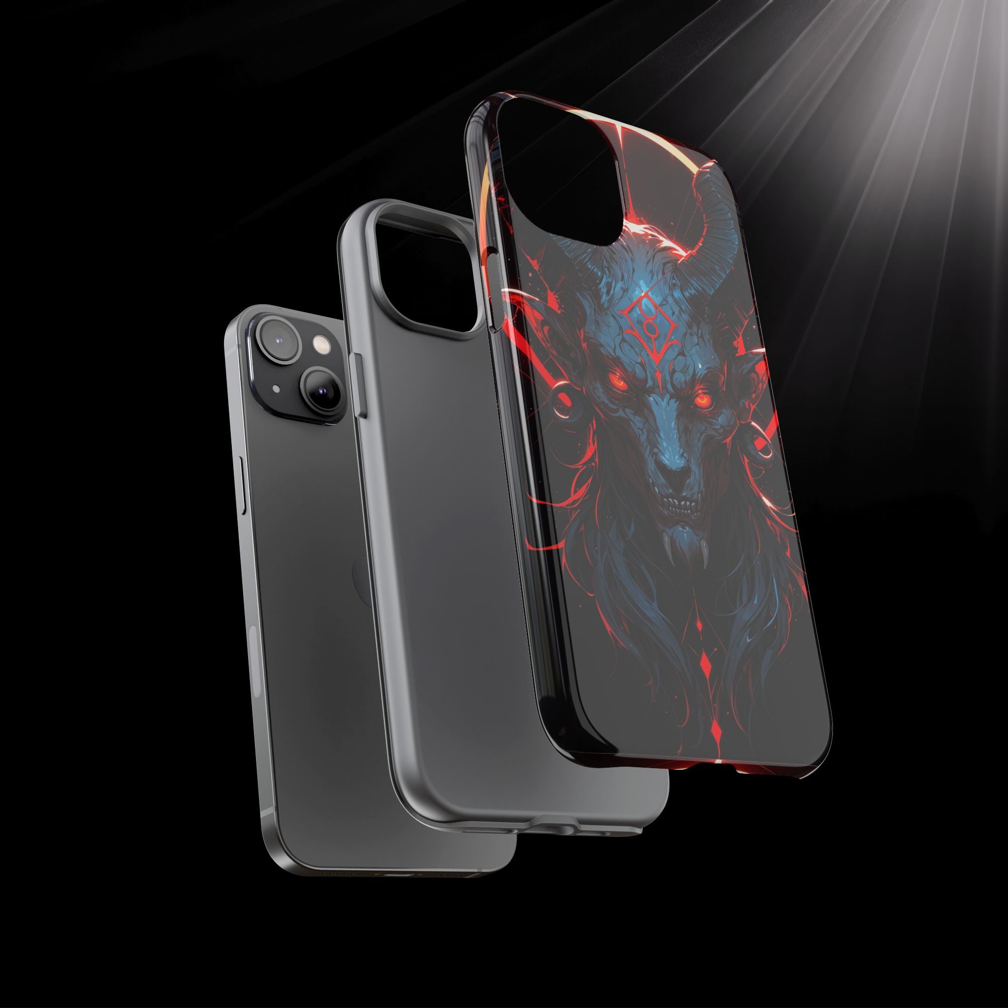 Blasphemous Goat Phone Case – Dark Ritual Sigil Design | Grim Sanctum