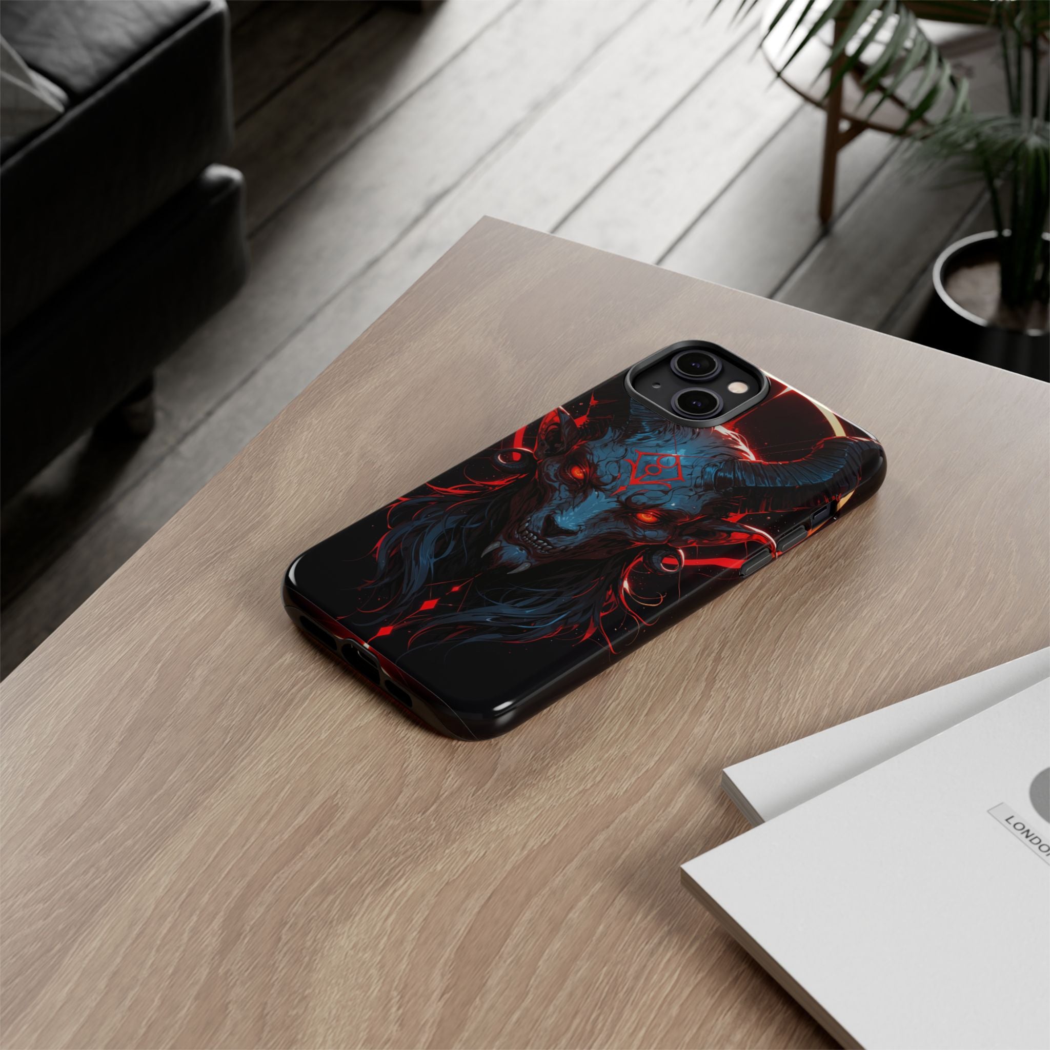 Blasphemous Goat Phone Case – Dark Ritual Sigil Design | Grim Sanctum
