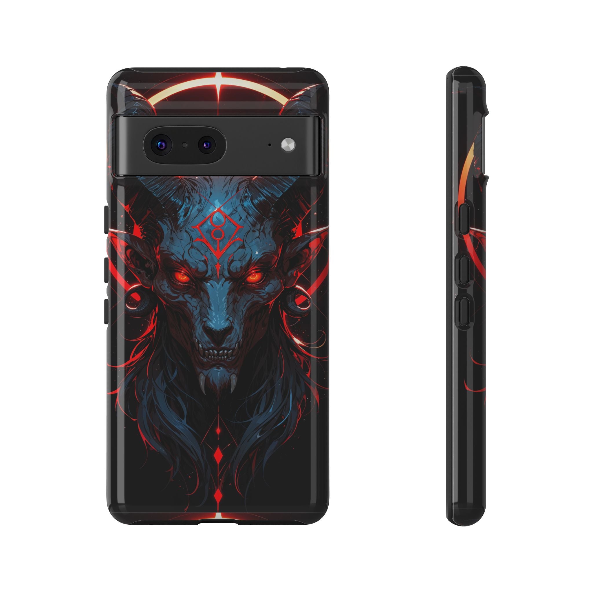 Blasphemous Goat Phone Case – Dark Ritual Sigil Design | Grim Sanctum