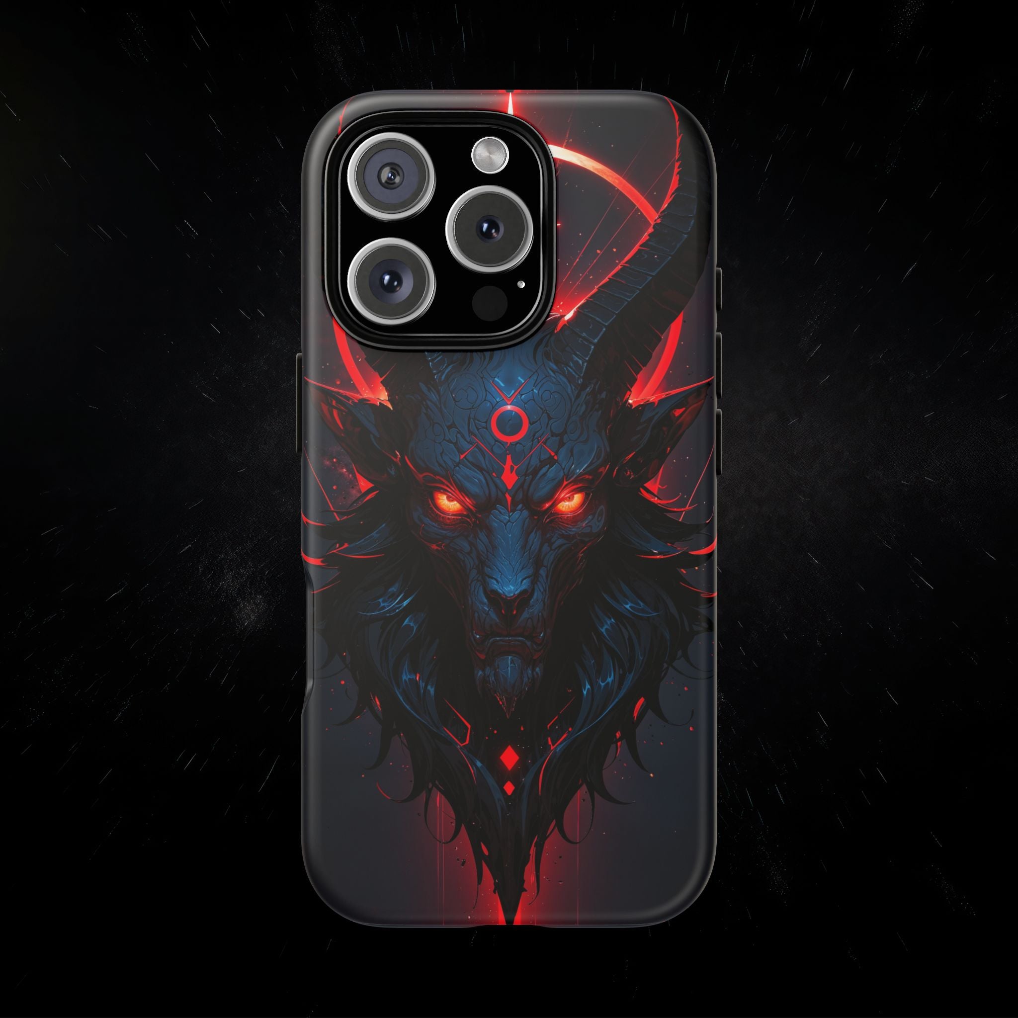 Demonic Goat Phone Case – Occult Baphomet Design | Grim Sanctum