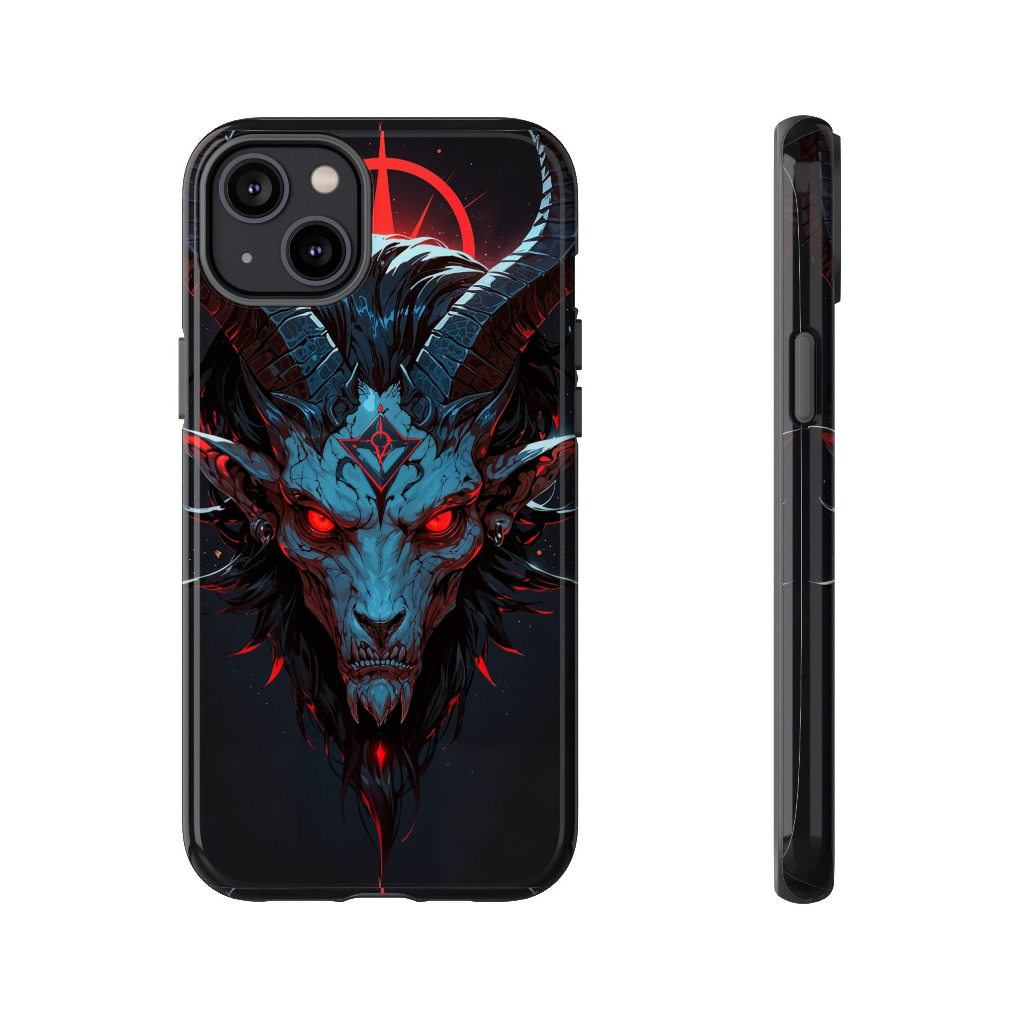 Cursed Goat Phone Case – Cursed Baphomet Design | Grim Sanctum