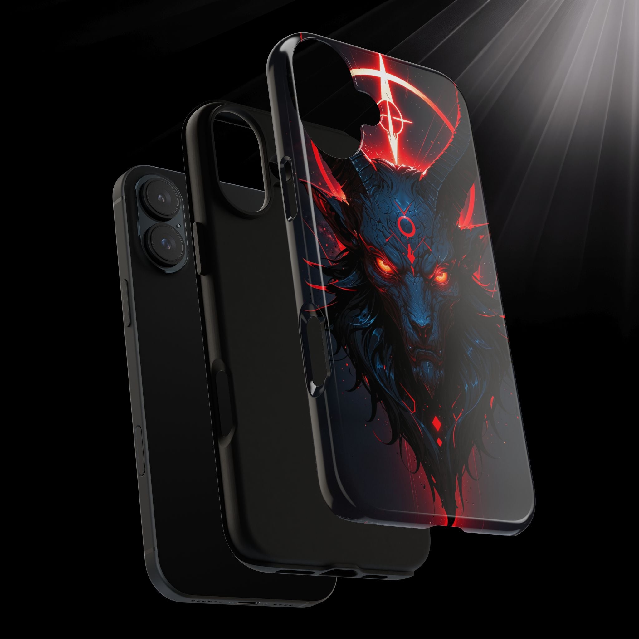 Demonic Goat Phone Case – Occult Baphomet Design | Grim Sanctum
