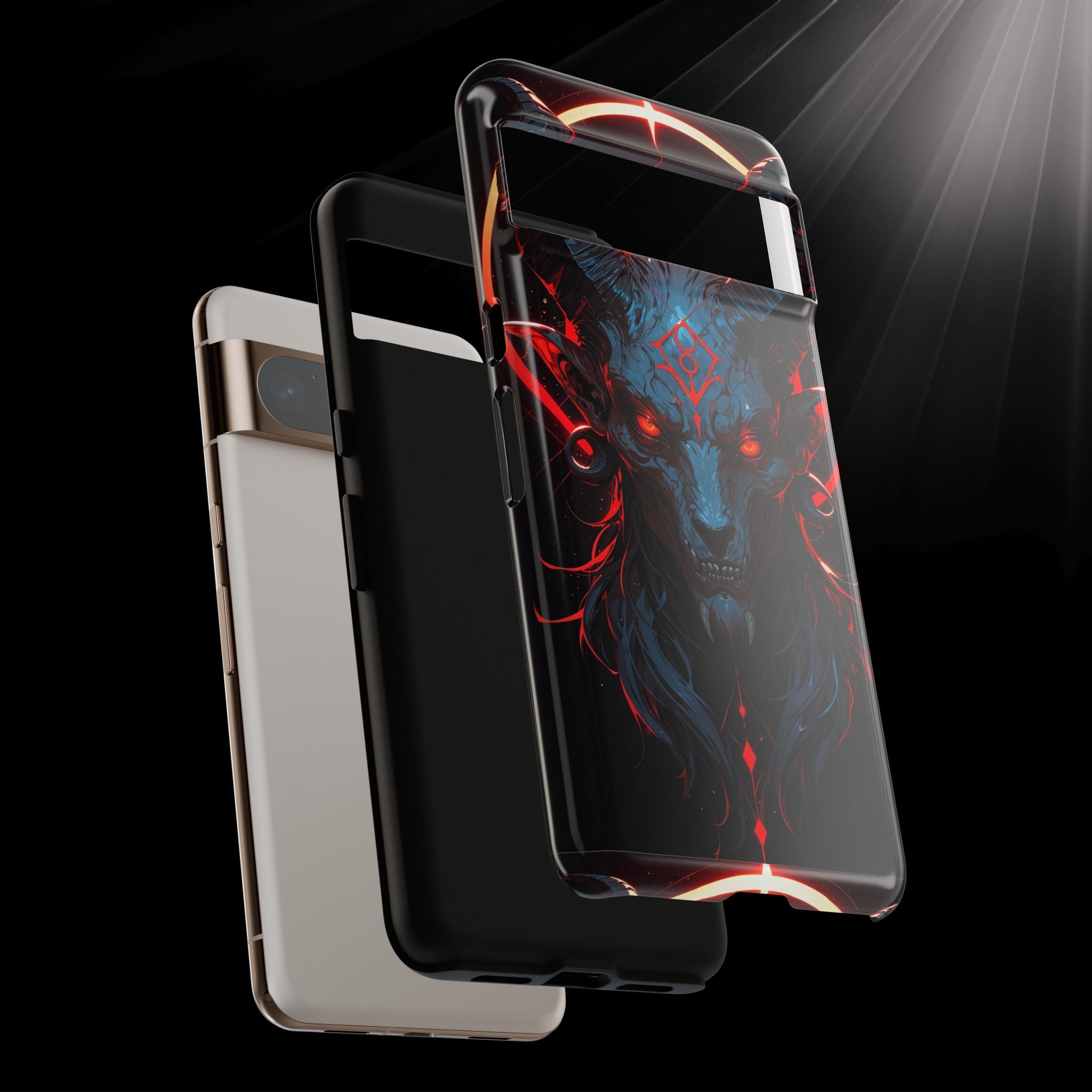 Blasphemous Goat Phone Case – Dark Ritual Sigil Design | Grim Sanctum