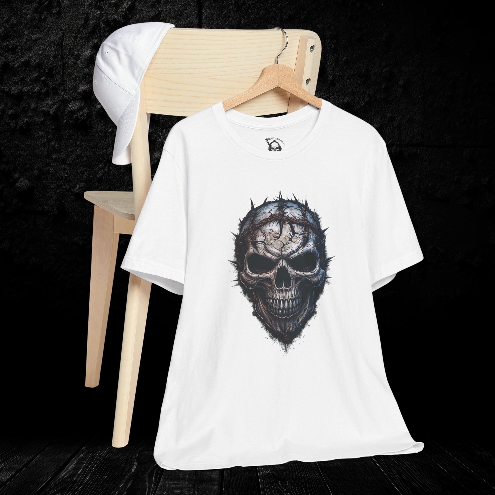 Thorned Skull Graphic T-Shirt