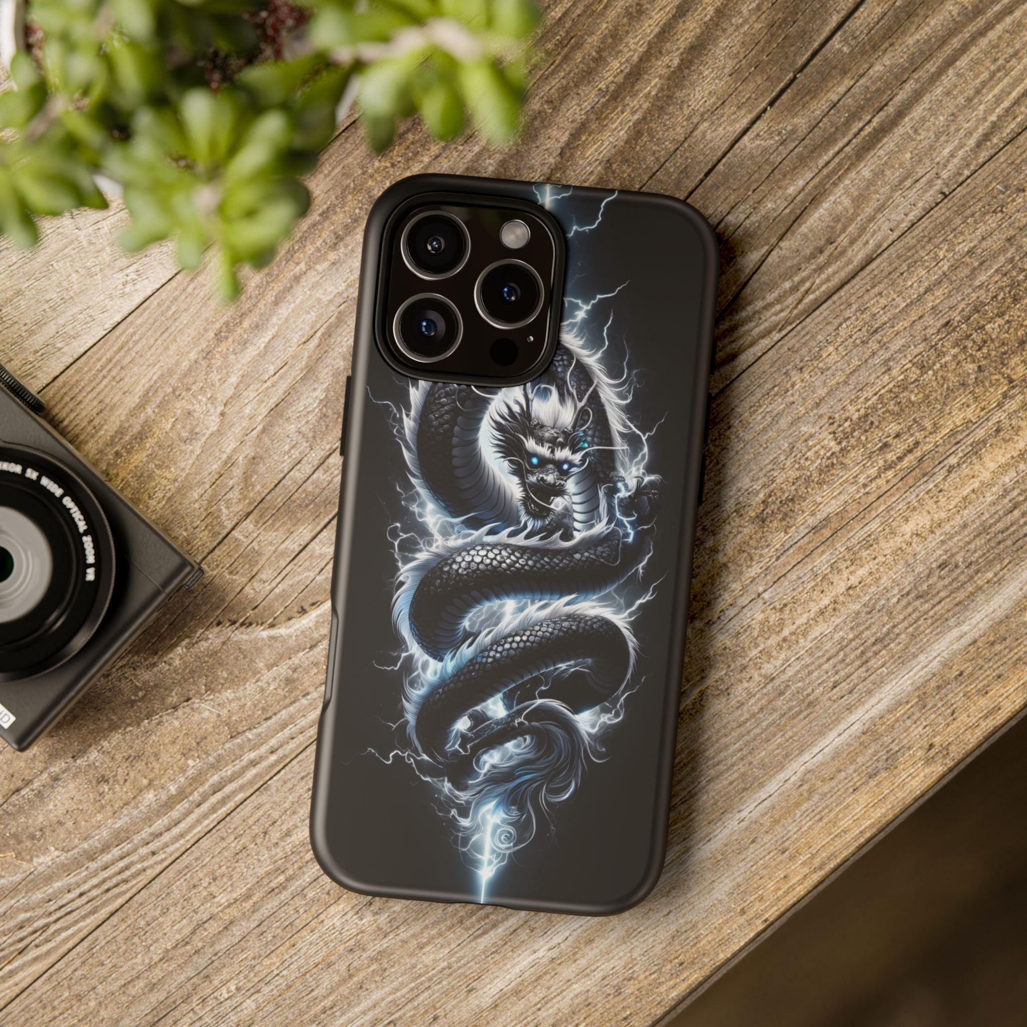 Storm Dragon Phone Case –Dark Thunder Serpent Design | Grim Sanctum