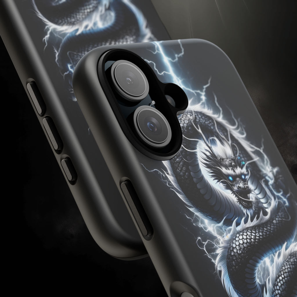 Storm Dragon Phone Case –Dark Thunder Serpent Design | Grim Sanctum