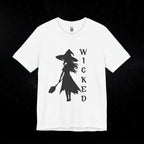 Wicked Witch Silhouette T-Shirt - Enchanting Gothic Style