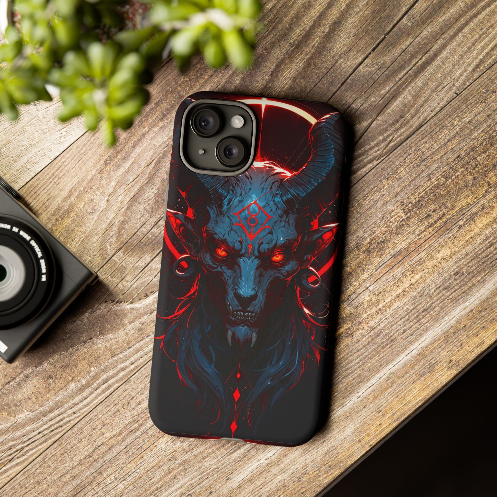 Blasphemous Goat Phone Case – Dark Ritual Sigil Design | Grim Sanctum