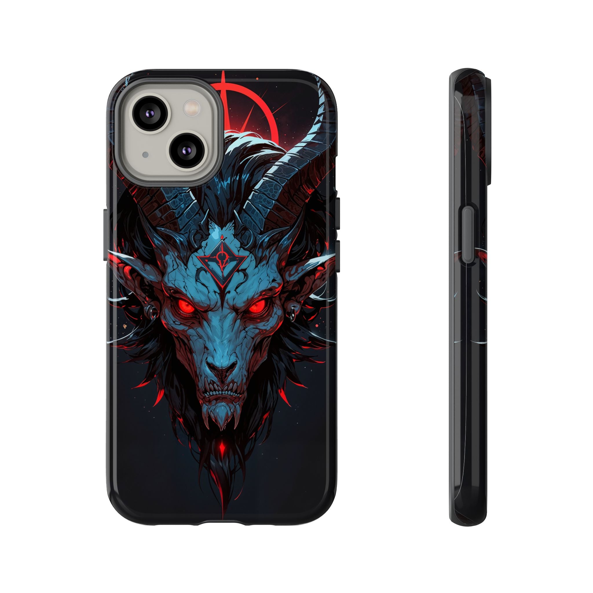 Cursed Goat Phone Case – Cursed Baphomet Design | Grim Sanctum