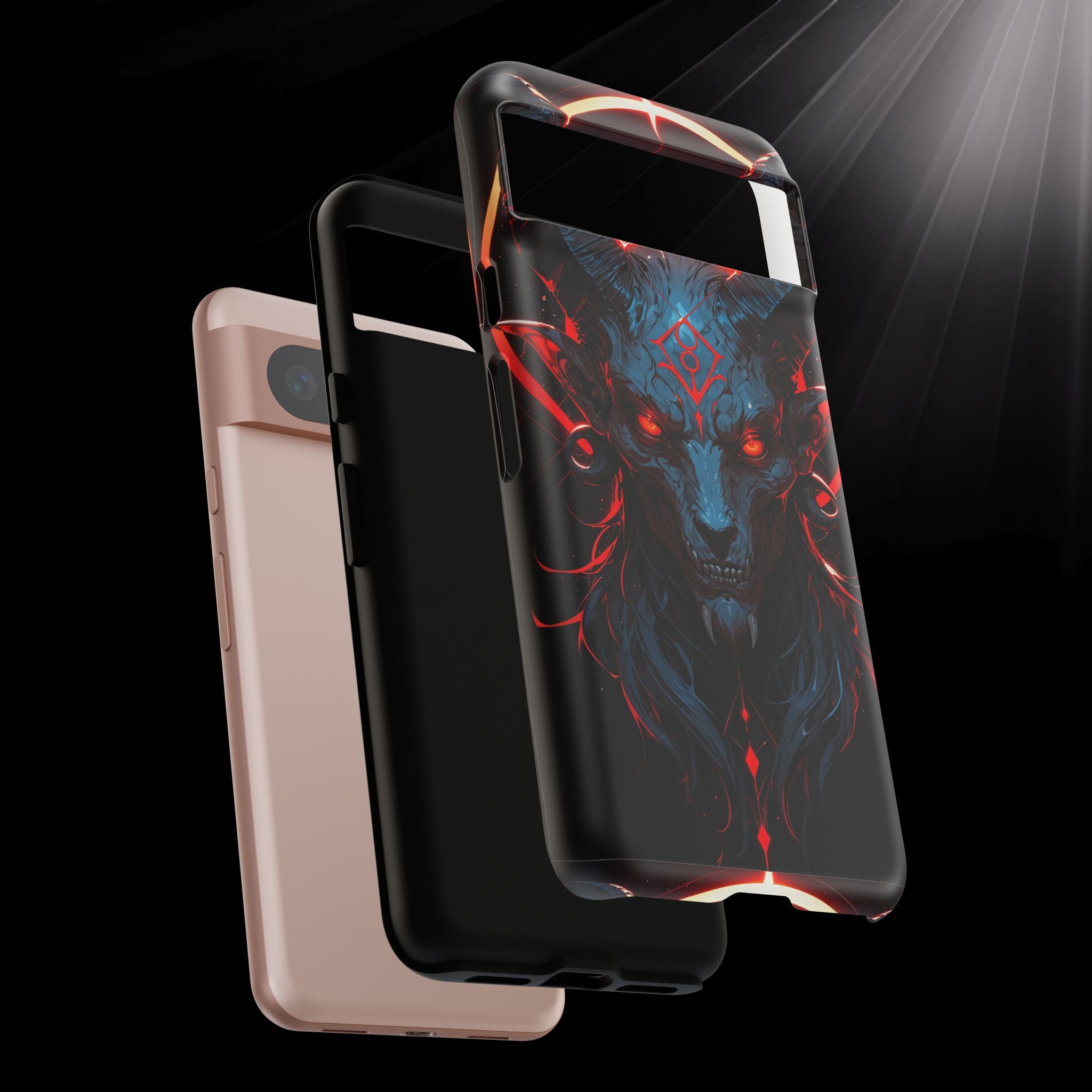 Blasphemous Goat Phone Case – Dark Ritual Sigil Design | Grim Sanctum