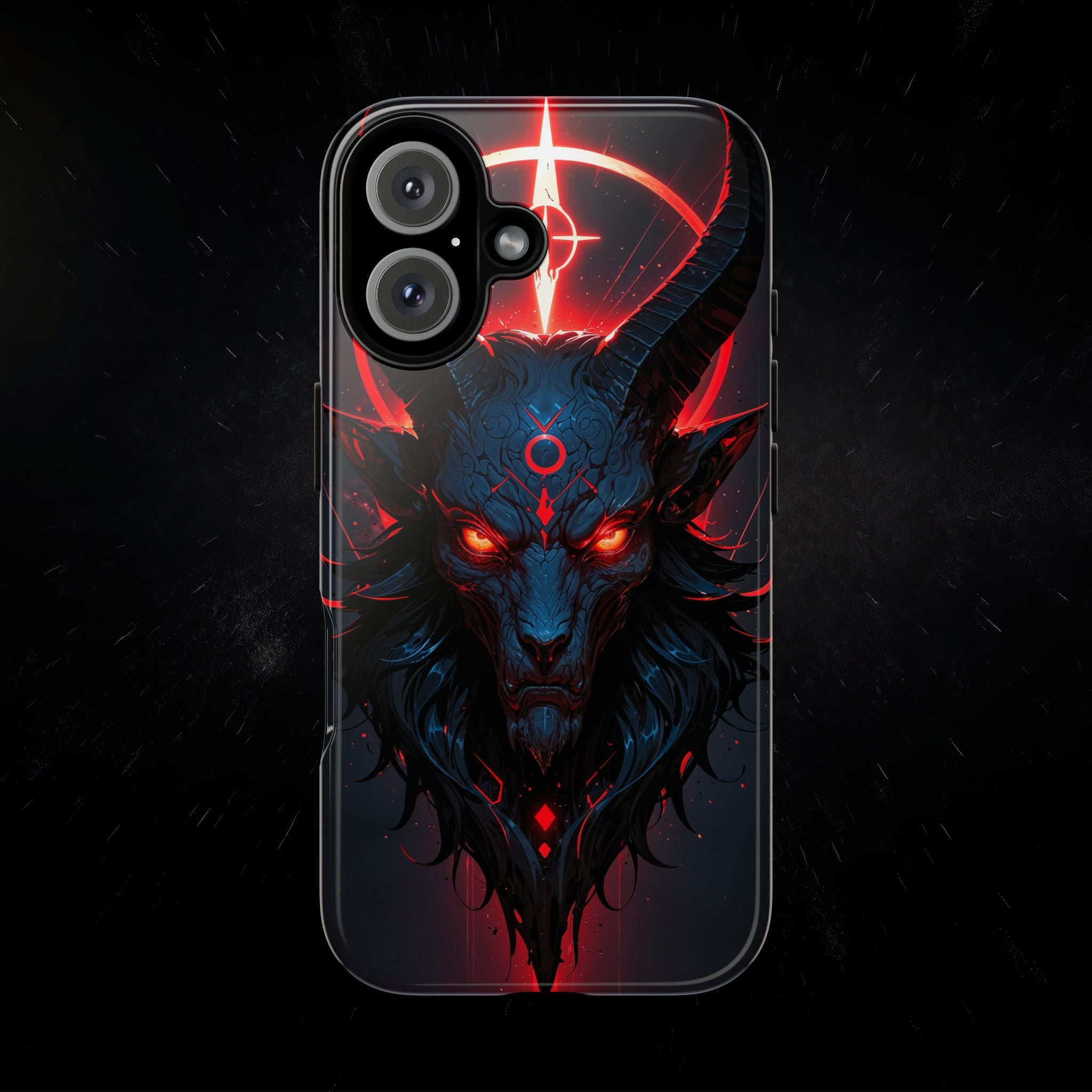 Demonic Goat Phone Case – Occult Baphomet Design | Grim Sanctum