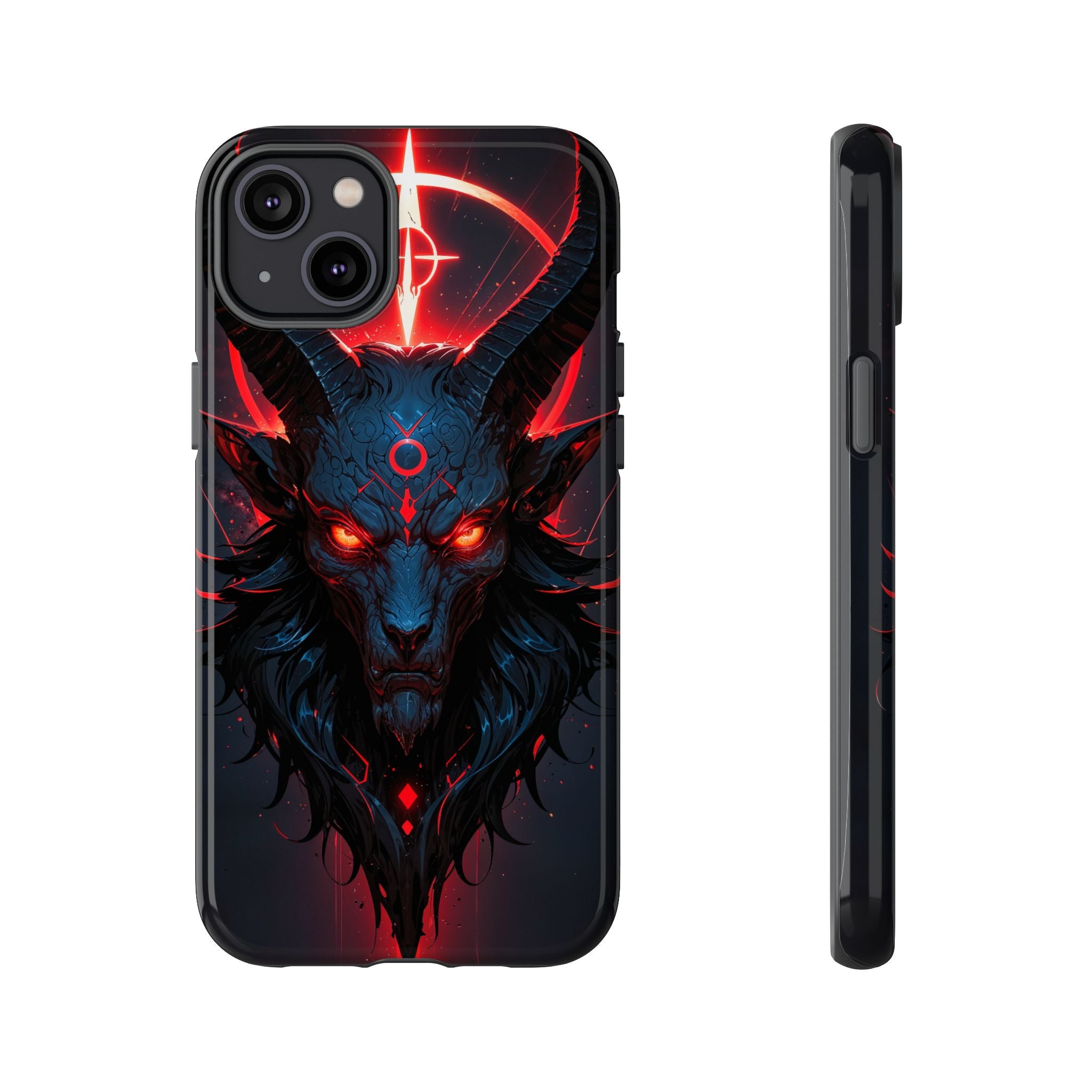 Demonic Goat Phone Case – Occult Baphomet Design | Grim Sanctum