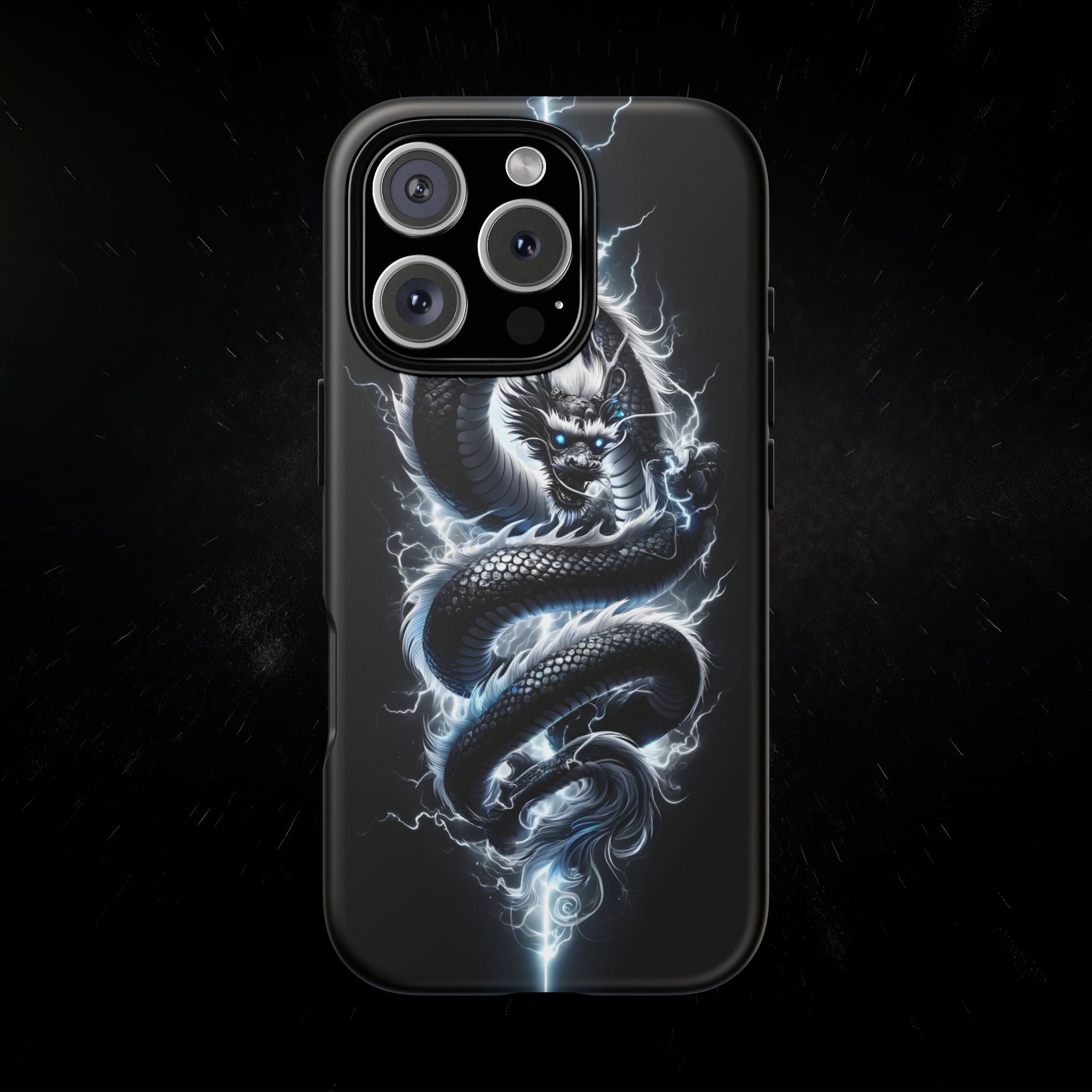 Storm Dragon Phone Case –Dark Thunder Serpent Design | Grim Sanctum