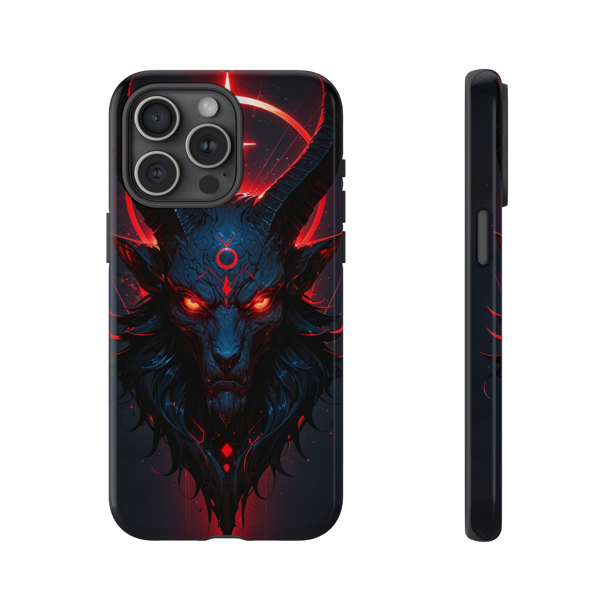 Demonic Goat Phone Case – Occult Baphomet Design | Grim Sanctum