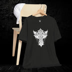 Dark Aesthetic Gothic Winged Cross Shirt