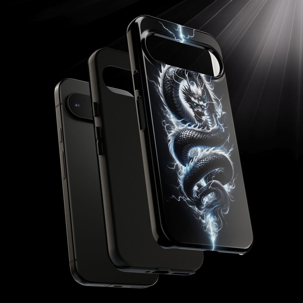 Storm Dragon Phone Case –Dark Thunder Serpent Design | Grim Sanctum