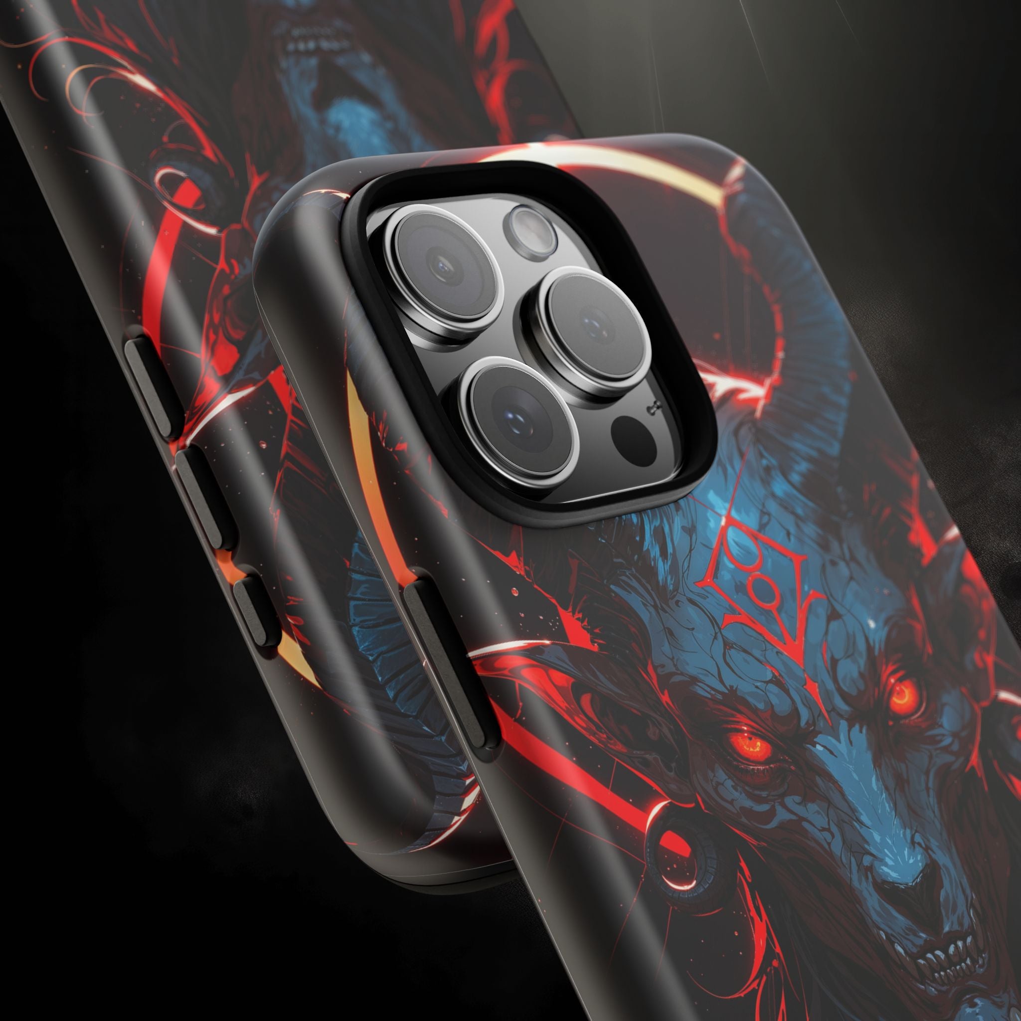 Blasphemous Goat Phone Case – Dark Ritual Sigil Design | Grim Sanctum