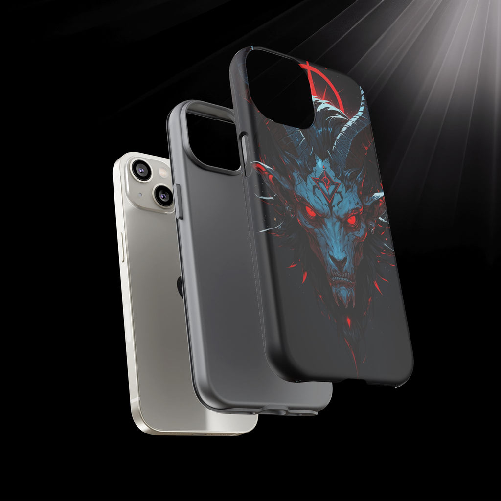 Cursed Goat Phone Case – Cursed Baphomet Design | Grim Sanctum