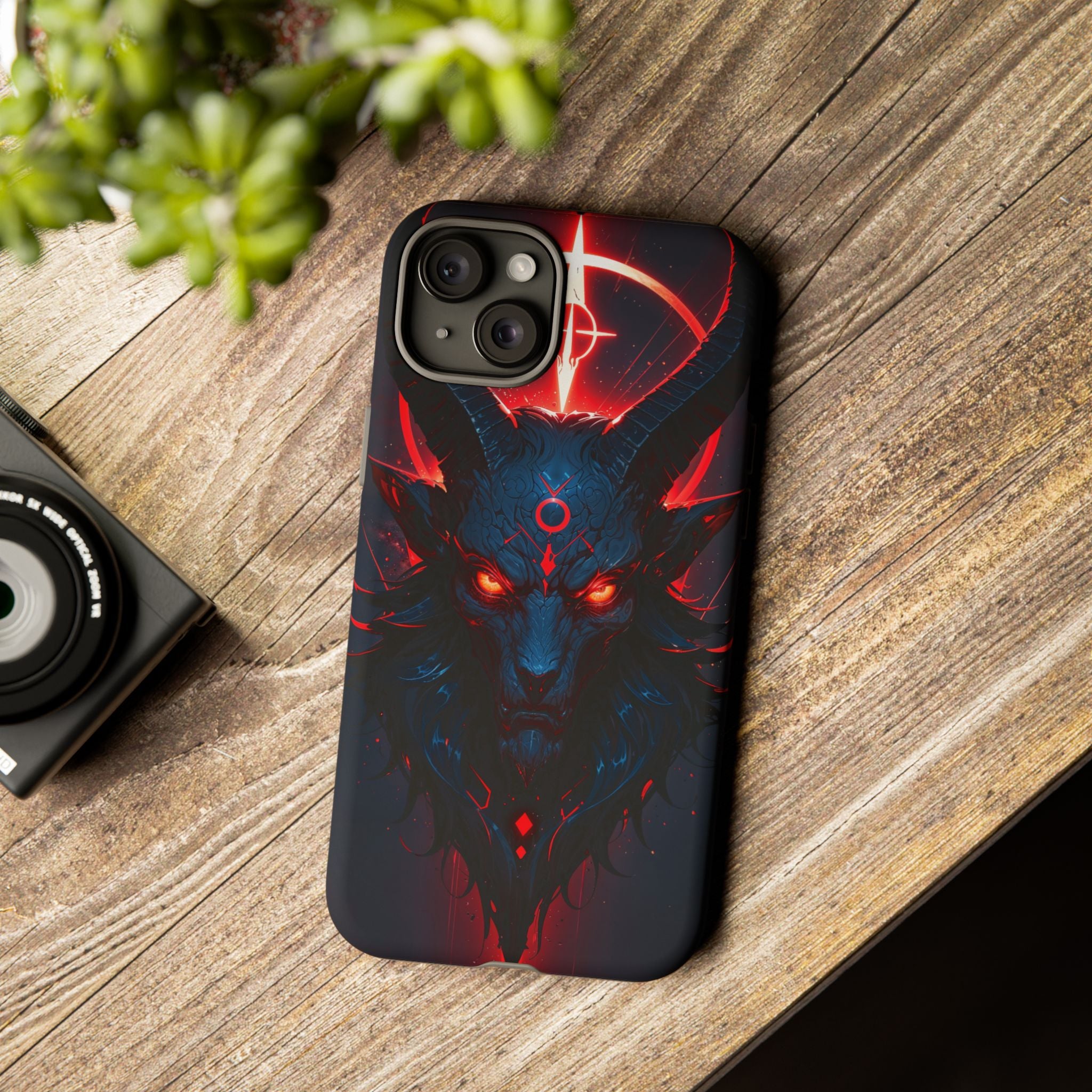 Demonic Goat Phone Case – Occult Baphomet Design | Grim Sanctum