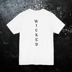 Wicked Witch Silhouette T-Shirt - Enchanting Gothic Style with Spine Print
