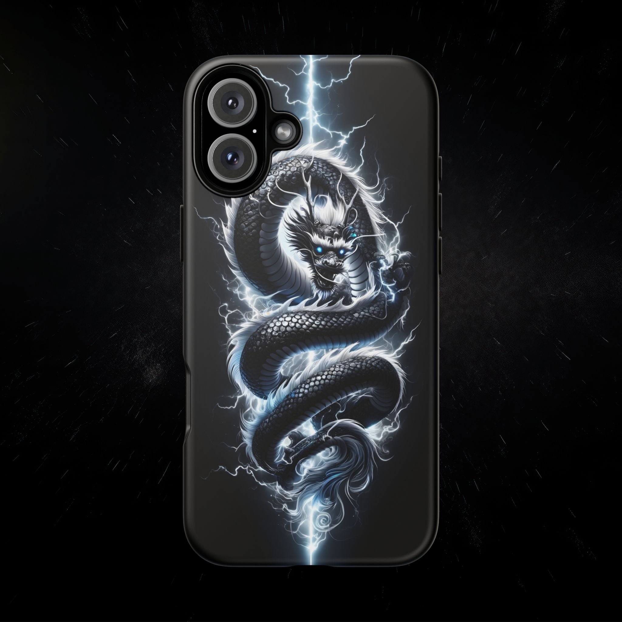 Storm Dragon Phone Case –Dark Thunder Serpent Design | Grim Sanctum