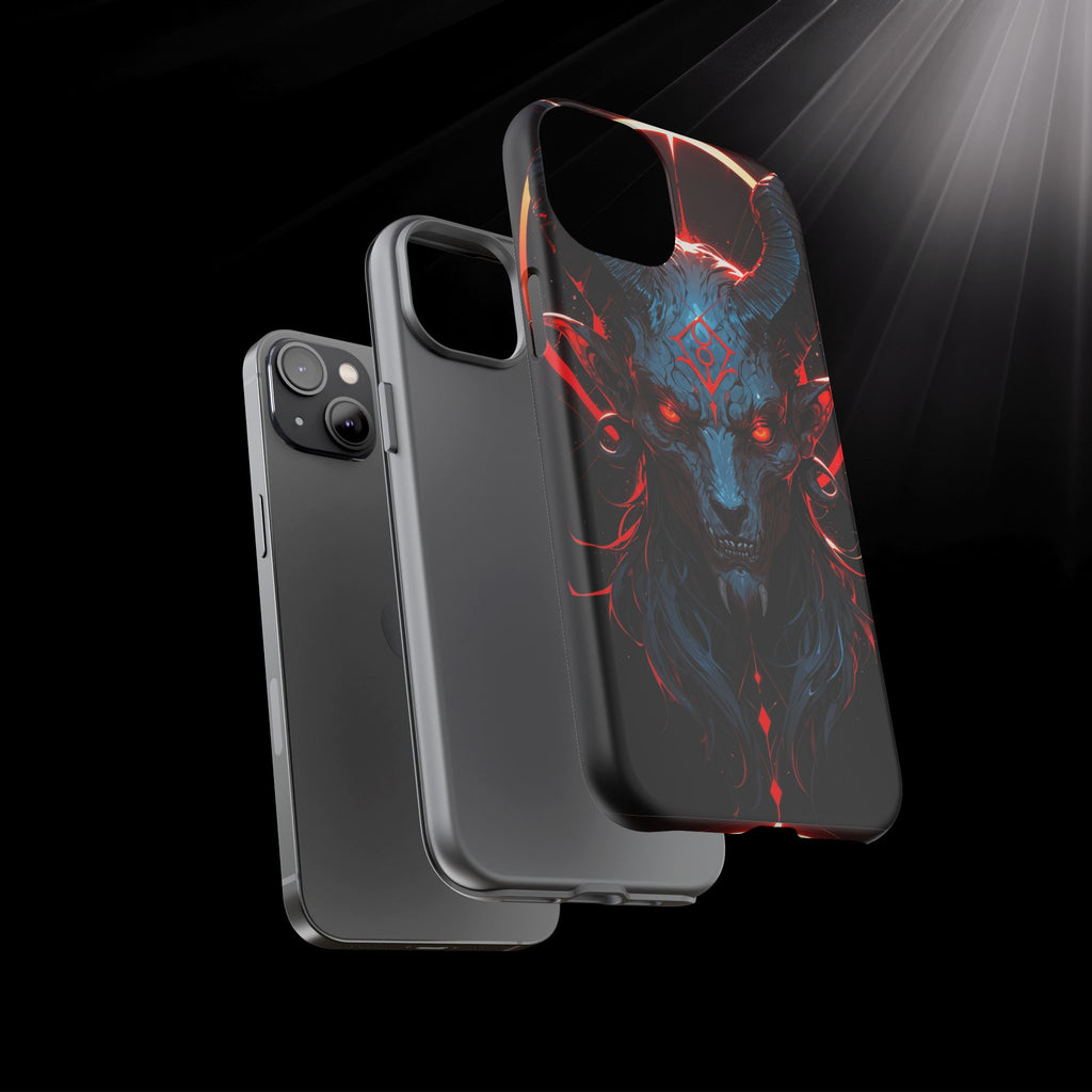 Blasphemous Goat Phone Case – Dark Ritual Sigil Design | Grim Sanctum